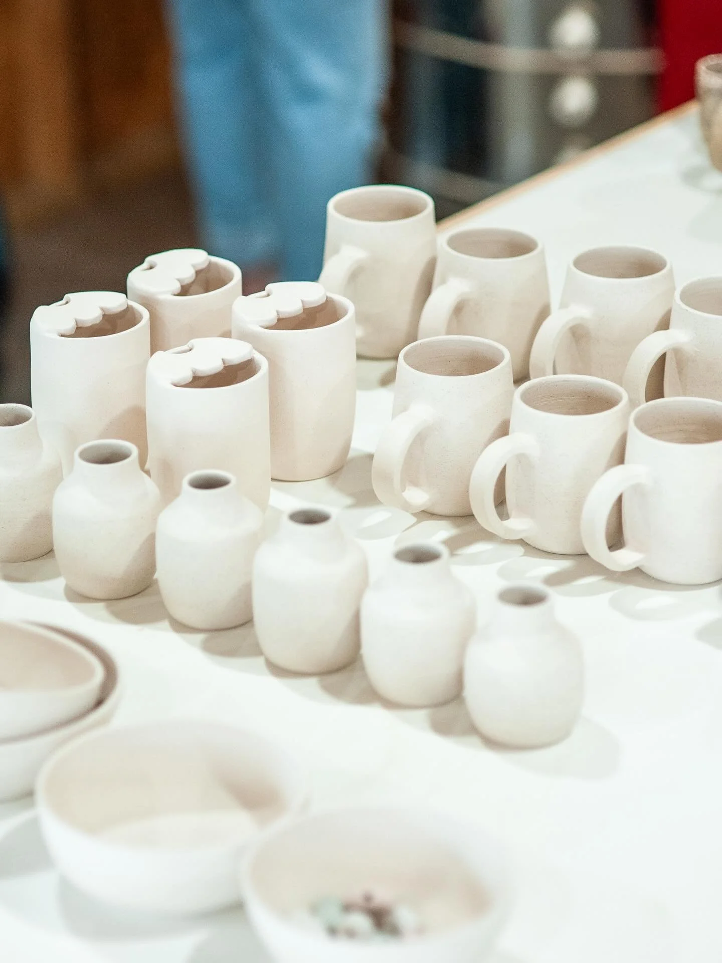 A friend asked me recently what my favorite part of the process was, I genuinely didn&rsquo;t have an answer&mdash; I love them all for different reasons. 

But wow it feels beautiful to lose yourself in glazing ✌️ I&rsquo;ll be here alllllll weekend