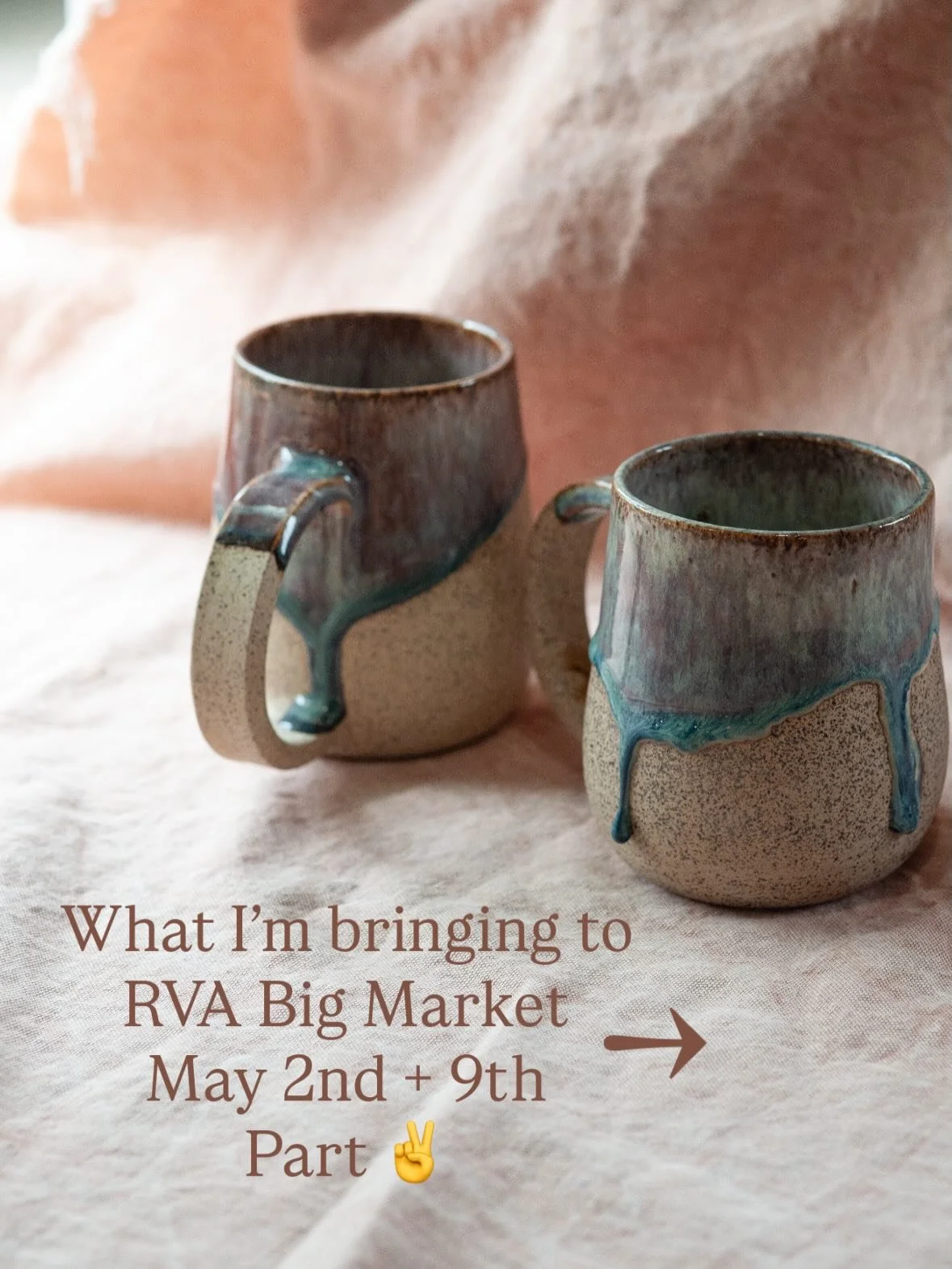 I&rsquo;m so so proud of this spring collection I could burst 😆 Richmond friends do me a favor and send to your Richmond friends 🫶 See you at Bryan park tomorrow bright and early for RVA Big Market 8am-12p and again Mother&rsquo;s Day weekend May 9