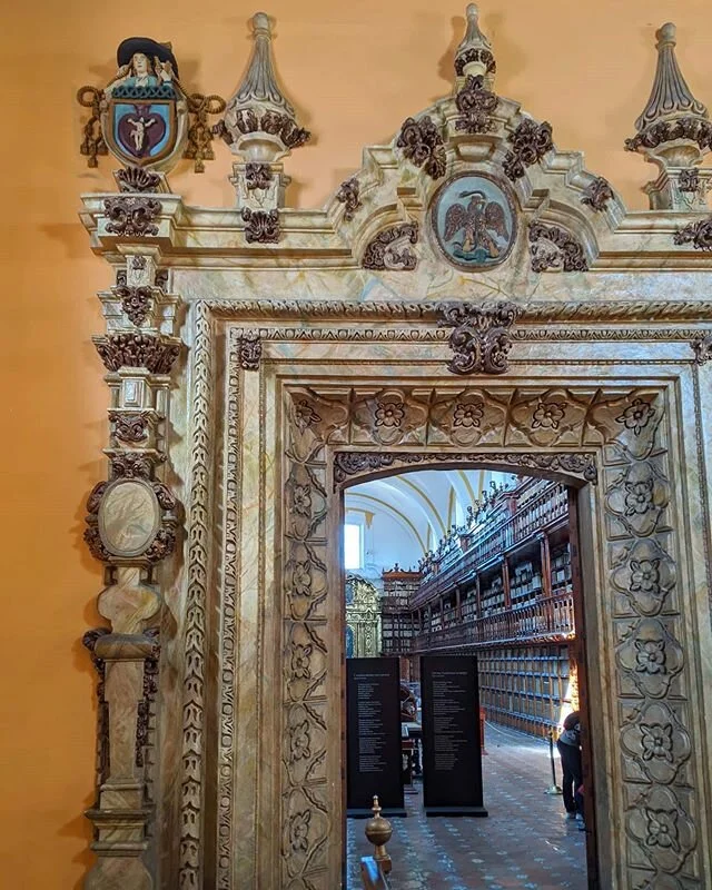 The city of Puebla is full of breathtaking architecture, like the hidden Palafoxiana Library #libraryporn 🇲🇽 .
.
.
.
.
.
.
.
.
#puebla #UNESCO #mexico #urbanromantix #whereitravel #liveauthentic #travelgram #travelblogger #travel #travelphotographe