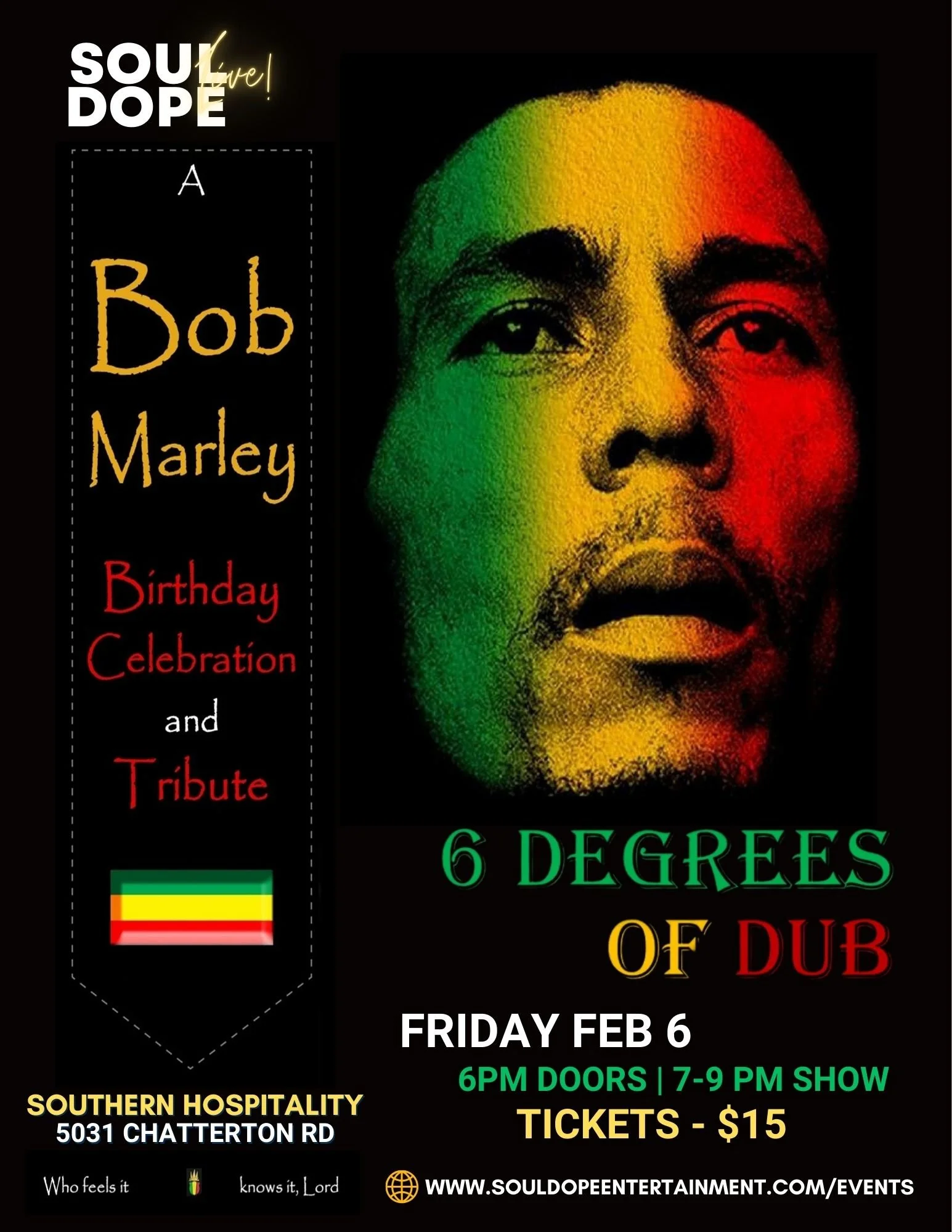 6 Degrees of Dub: Bob Marley Bday Celebration