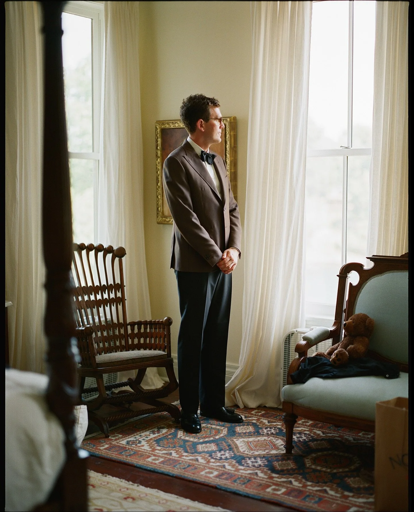 Blake &amp; Patrick getting ready on their wedding day