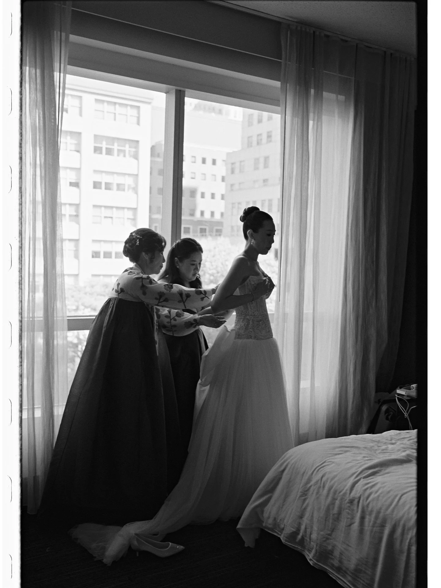 Getting ready with Minna and Justin