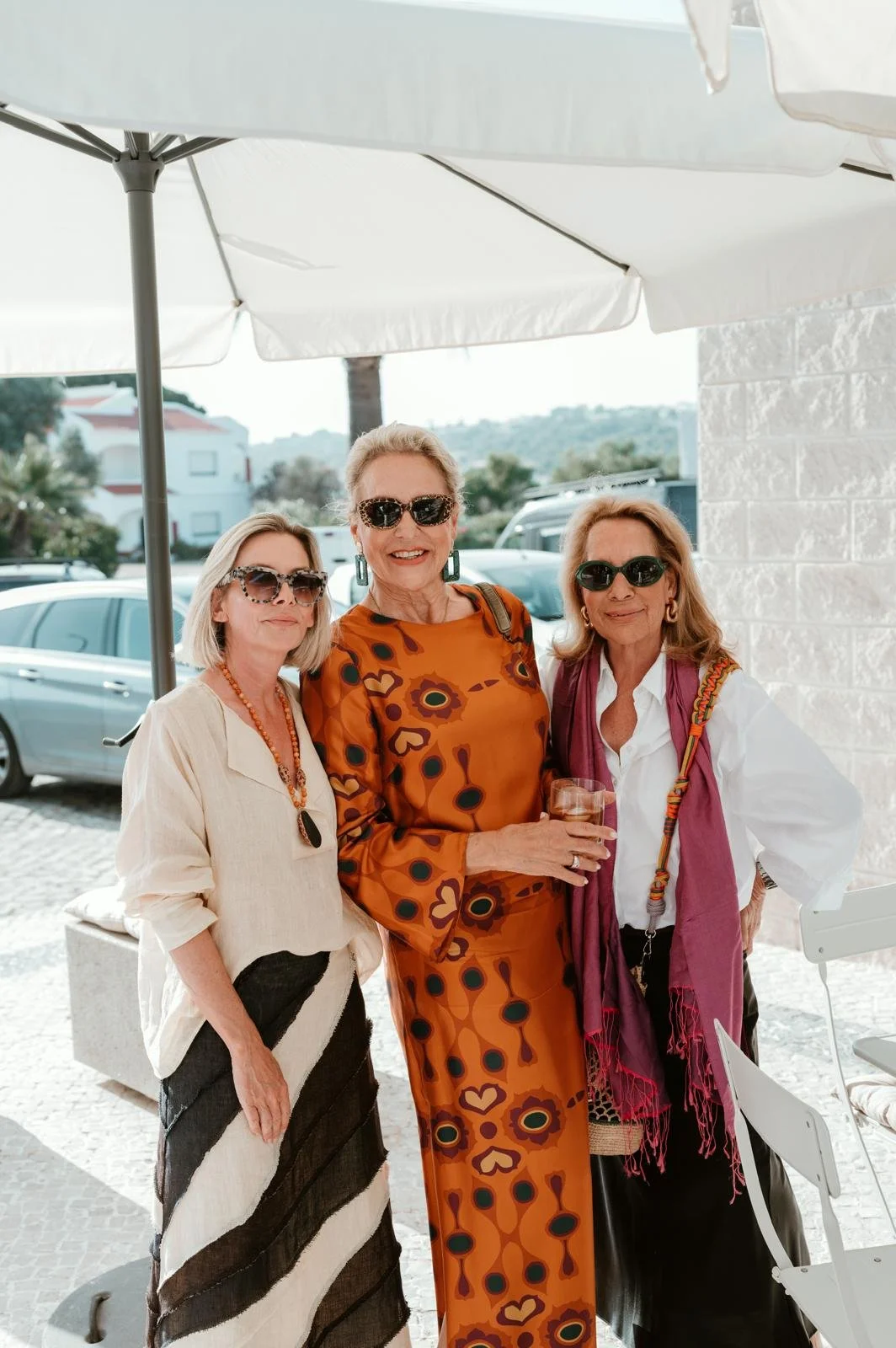 Sarah Nicollier with Clients Summer Party in Vilamoura Algarve Portugal