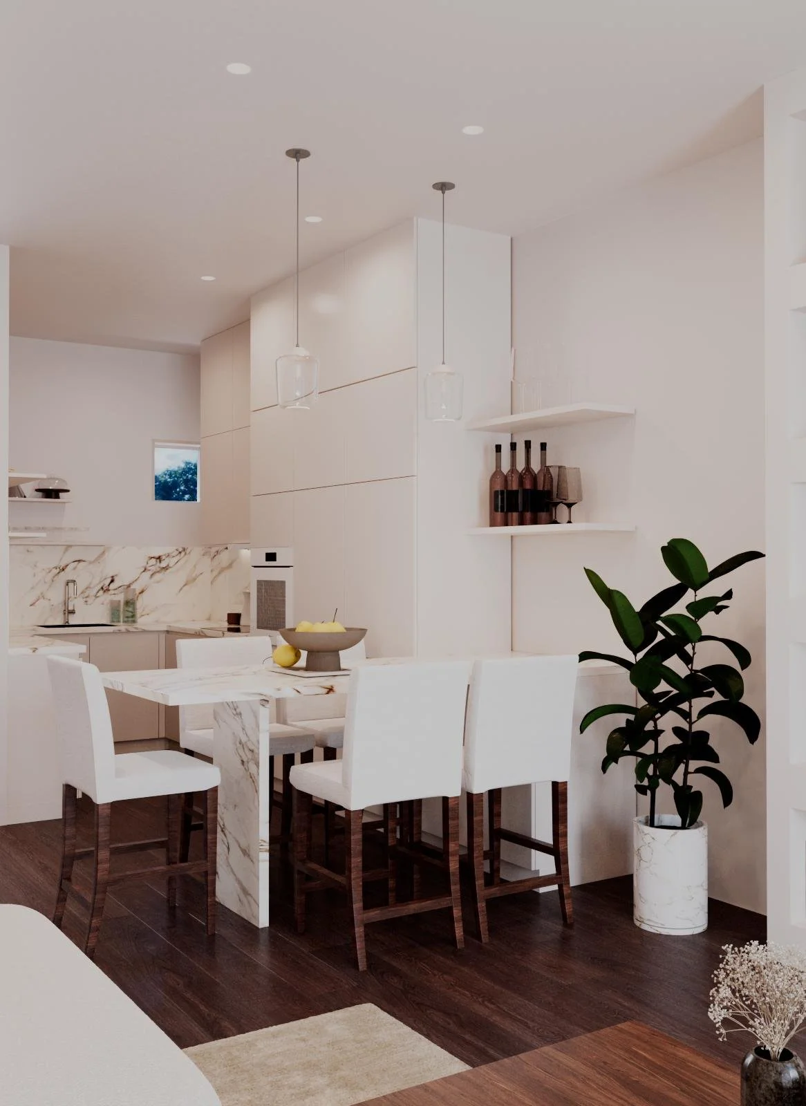 Vale do Lobo Algarve townhouse kitchen area 3D model