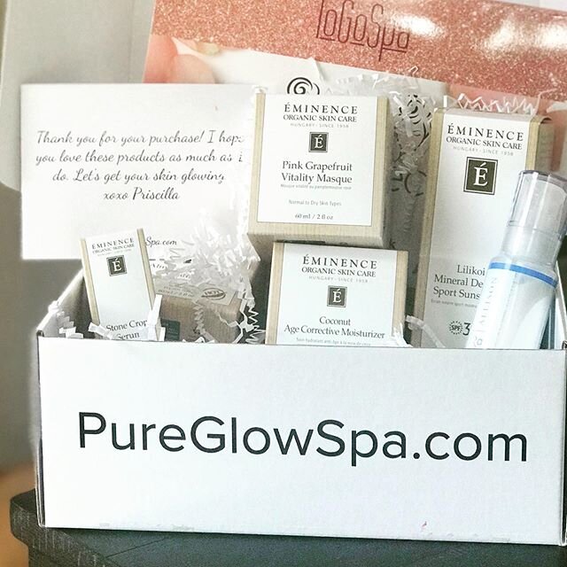 Thank you, Priscilla @pureglowspa.
This was so beautifully put together with a sweet note and a little extra gift! 
As a friend and client I felt like I got a huge 🤗 from you! 
As a peer, I&rsquo;m so impressed with your branding, professionalism an