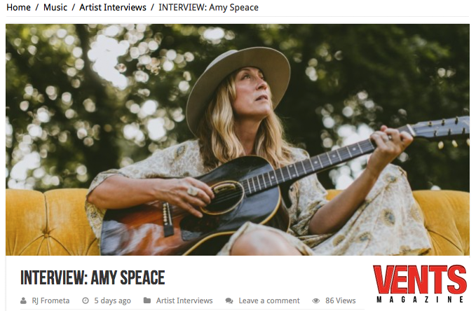 Once I wrote “Me and The Ghost of Charlemagne” and “Ginger Ale and Lorna Doones” I knew I was onto a kind of theme about dreams and truth and I either wrote toward that theme or I pulled out songs that were already written that spoke to that theme. You can read more about those dreams and the truth between the lines of Amy's new record in her recent interview with VENTS Magazine: CONTINUE READING