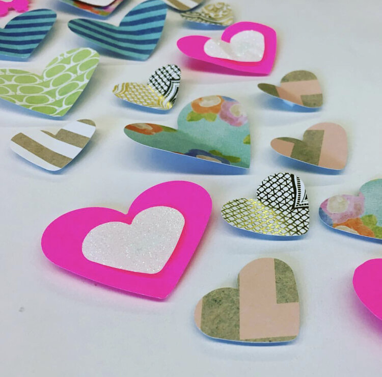 This person layered the hearts to make them even more 3D