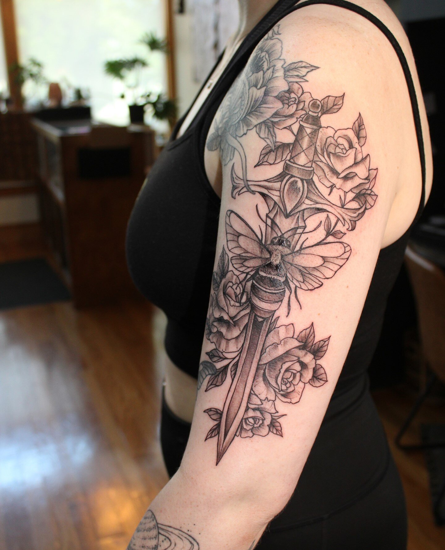 Thistle and Oak Tattoo Studio  Art nouveau fairy by Casey They would love  to do more like this wwwbatattoocompanycom tattoos ohiotattooshops  tattooartist art inkspiration tattoosofinstagram ohio  blackamethysttattoocompany bodyart 