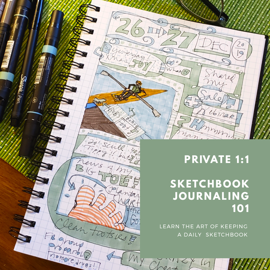 PRIVATE SKETCHBOOK JOURNALING 101: Learn the Art of Keeping a Daily Sketchbook