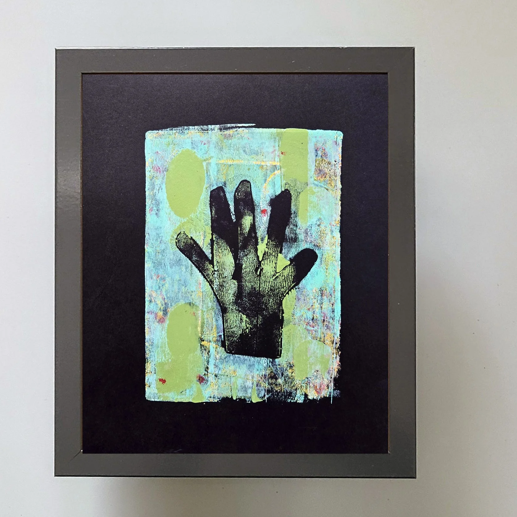 HANDY II  8x10 Mixed-Media Mono Print