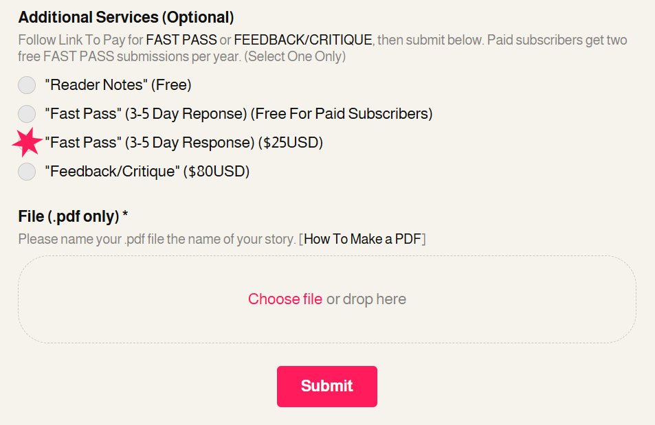 Fast Pass Copywrite After Dinner Conversation - Short Story FAST PASS Submissions — After ...