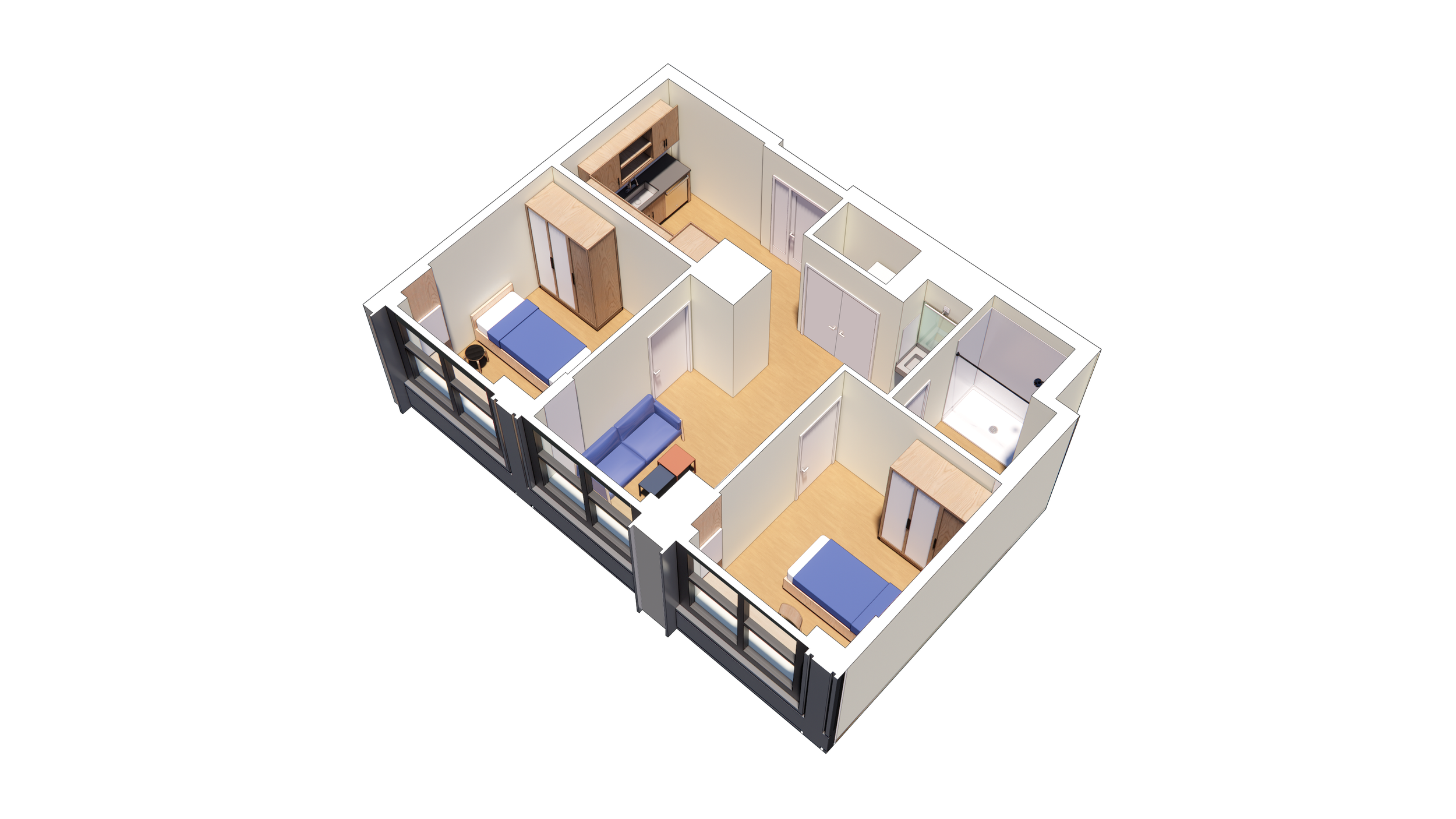 2-bed suite