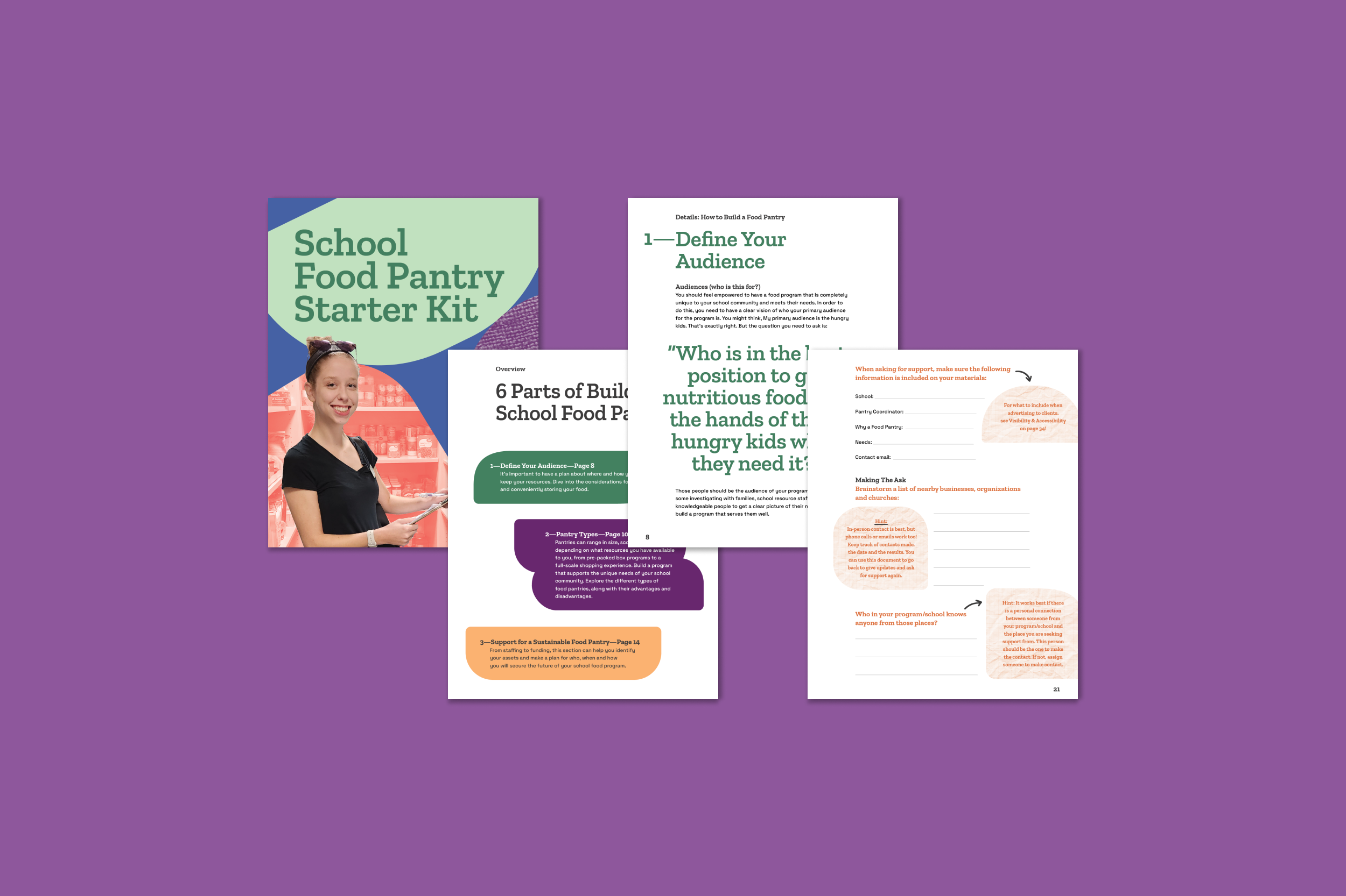 Toolkit for School Food Pantries: A coalition of food-security nonprofits needed a clear, actionable toolkit to help schools launch and sustain food pantries. Past efforts had failed due to scattered resources and inconsistent guidance. I was bro