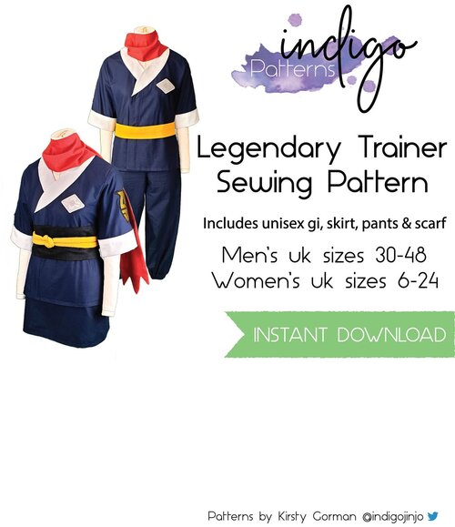 Etsy Product Thumbnail for Legendary Trainer Sewing Pattern