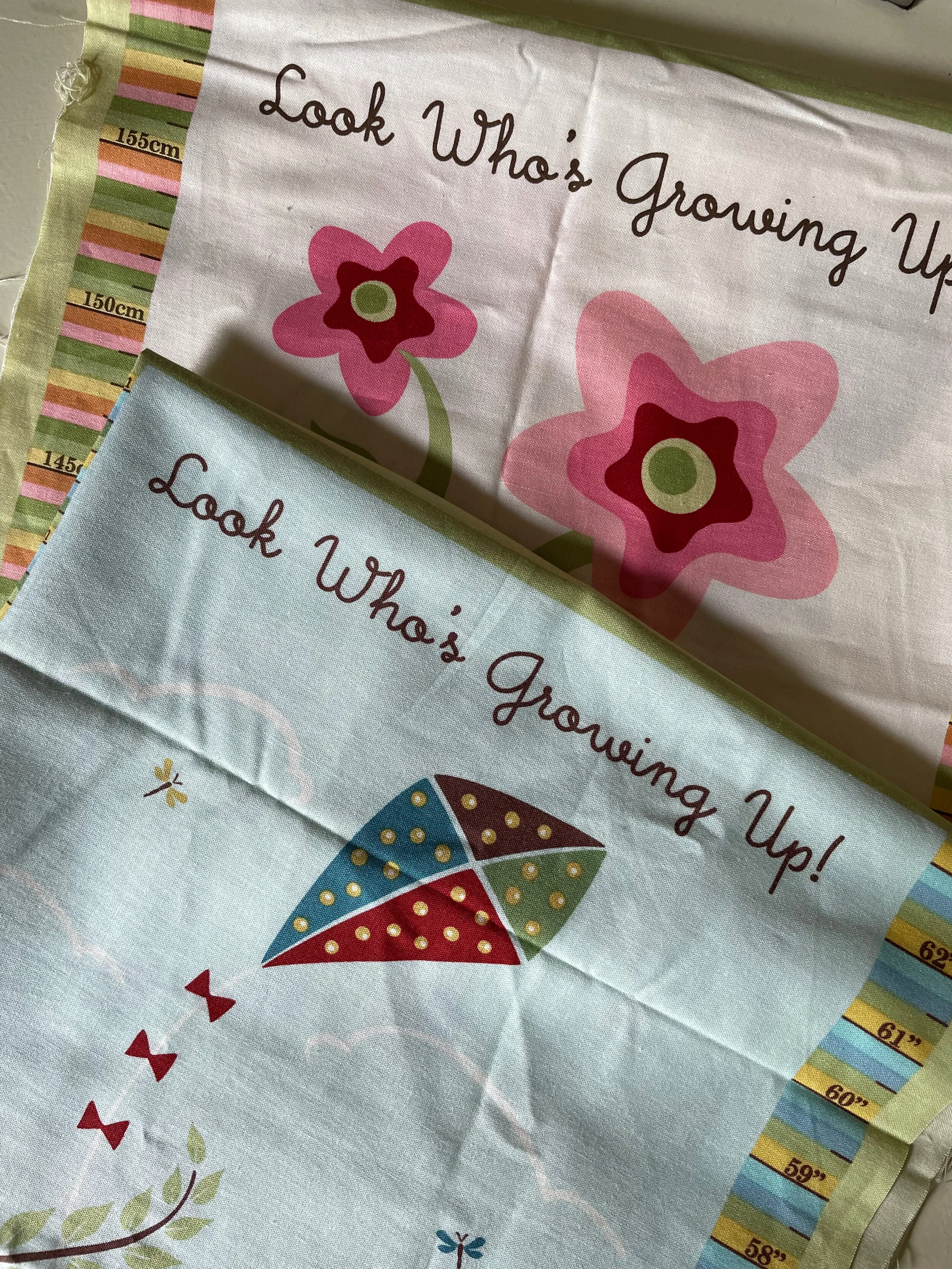 Fabric Panel 
'Look Who's Growing Up'