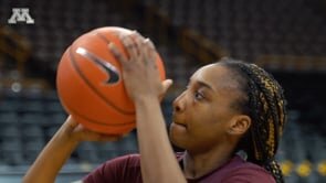 Gopher Women's Basketball - Shootaround at Iowa
