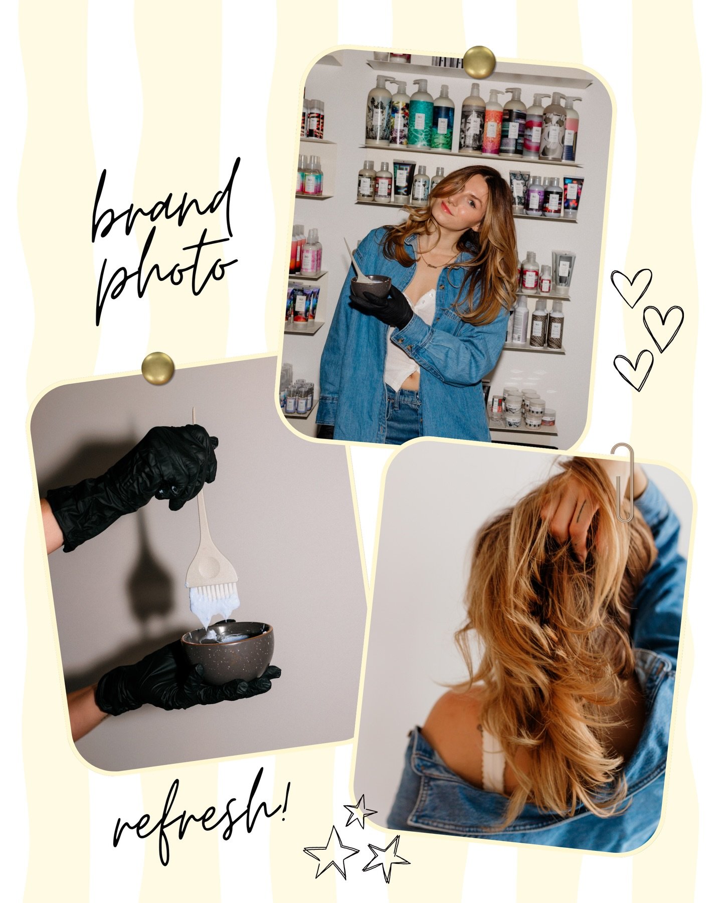 For Paige&rsquo;s brand photo refresh, she wanted to capture genuine moments in the salon that showed her doing what she does best in an elevated and unique way. With intentional props, direct-flash shots, and storytelling poses, we created a gallery