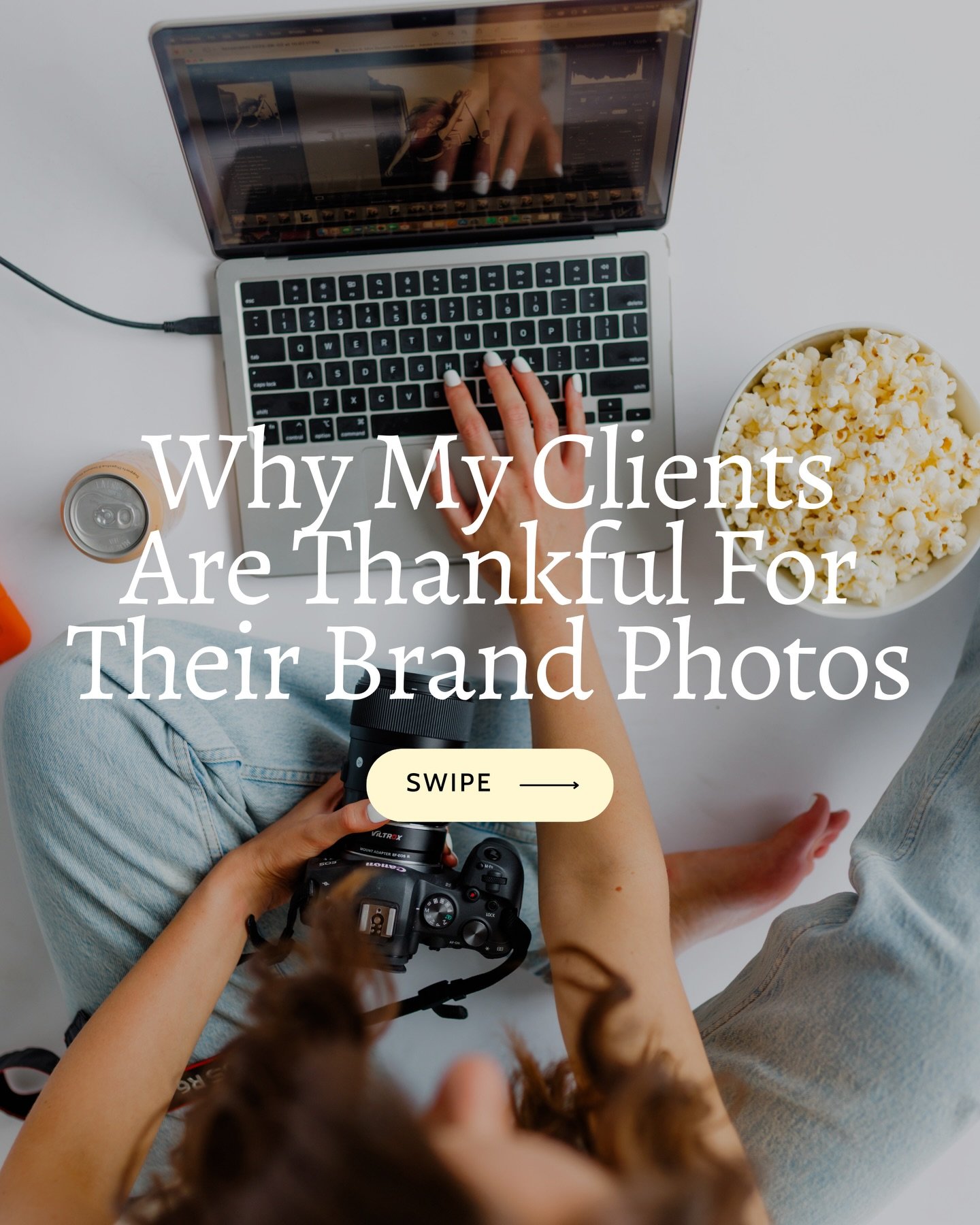 Why my clients are thankful for brand photos 📸

From having a library of ready-to-use images to showing off a brand that truly feels like them, professional photos make posting easier, build recognition, and help their audience actually connect.

If