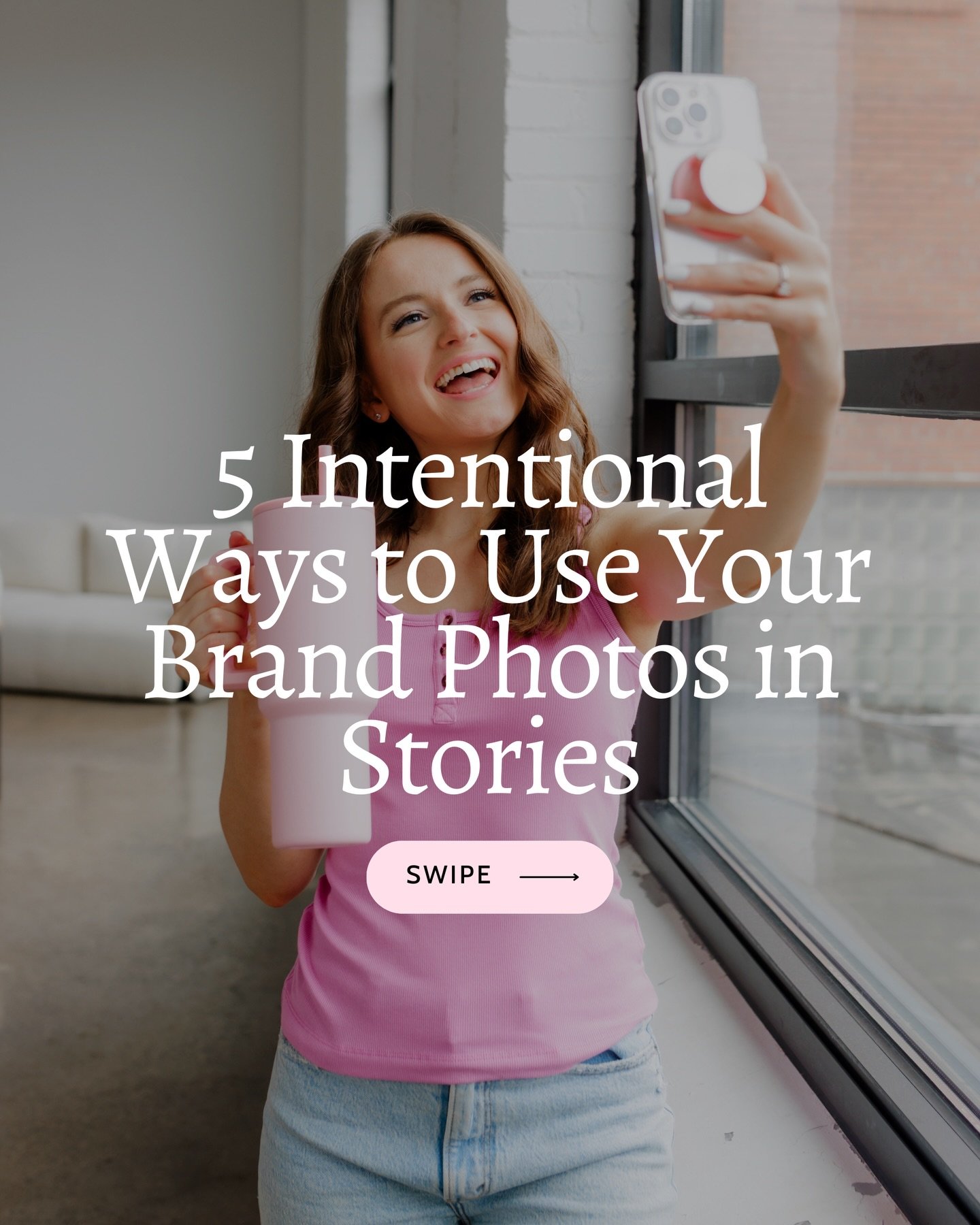 SAVE THIS FOR LATER! 💕Posting on Instagram can feel overwhelming, especially when you have brand photos you love&hellip; but don&rsquo;t know how to use.

That&rsquo;s why I put together 5 ways to use your brand photos in Stories &mdash; so you can 