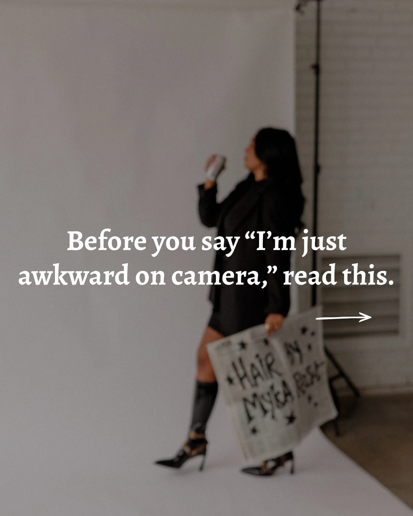 Before you say &ldquo;I&rsquo;m just awkward on camera,&rdquo; read this.

What if it&rsquo;s not awkwardness at all &mdash; what if it&rsquo;s vulnerability? Showing up for your brand means being seen, and being seen can feel uncomfortable. It&rsquo