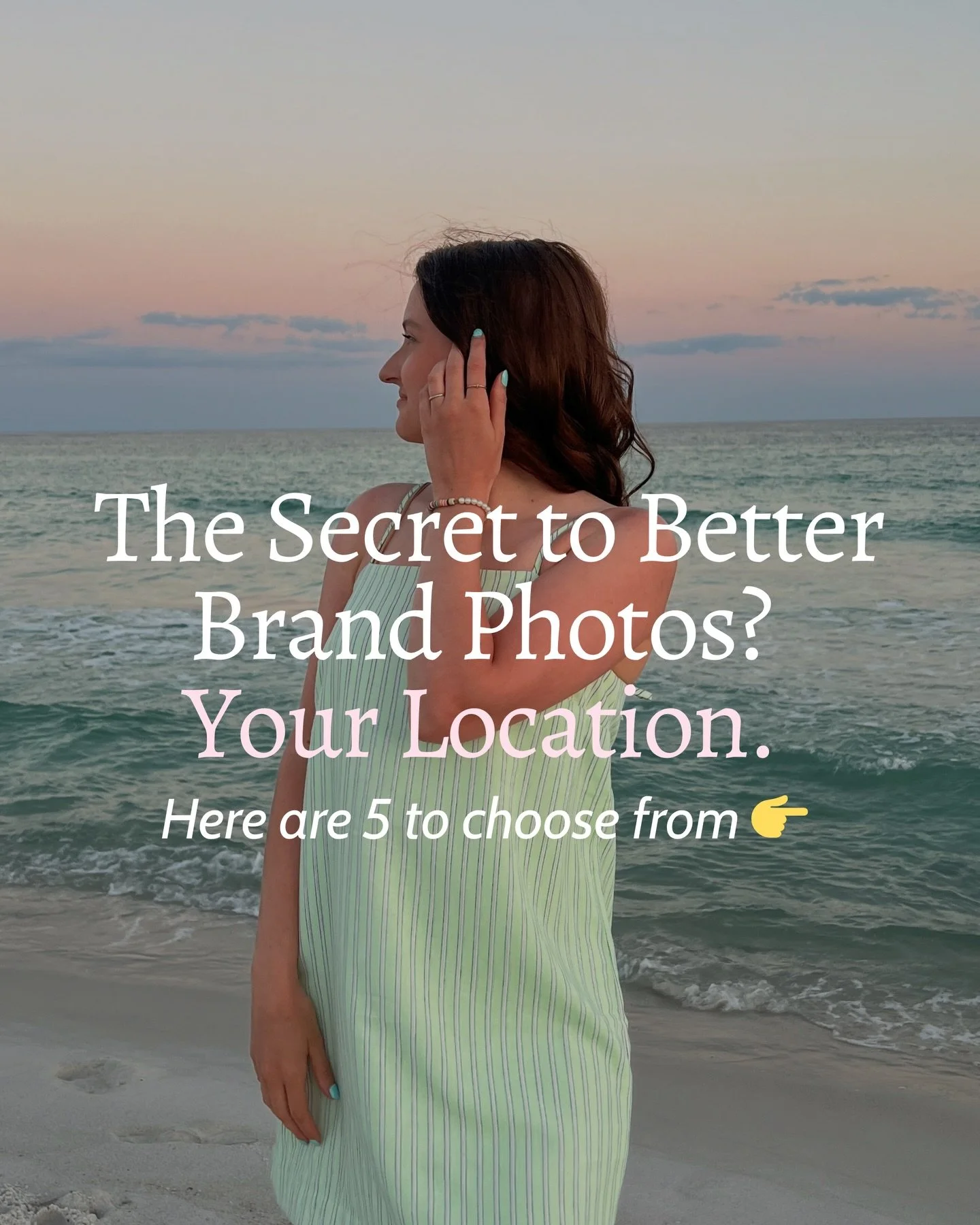 Location can completely change the feel of your brand photos, which is why choosing the right space matters so much. The location sets the tone for your entire session and helps tell your brand story before someone even reads a word.

The best part? 