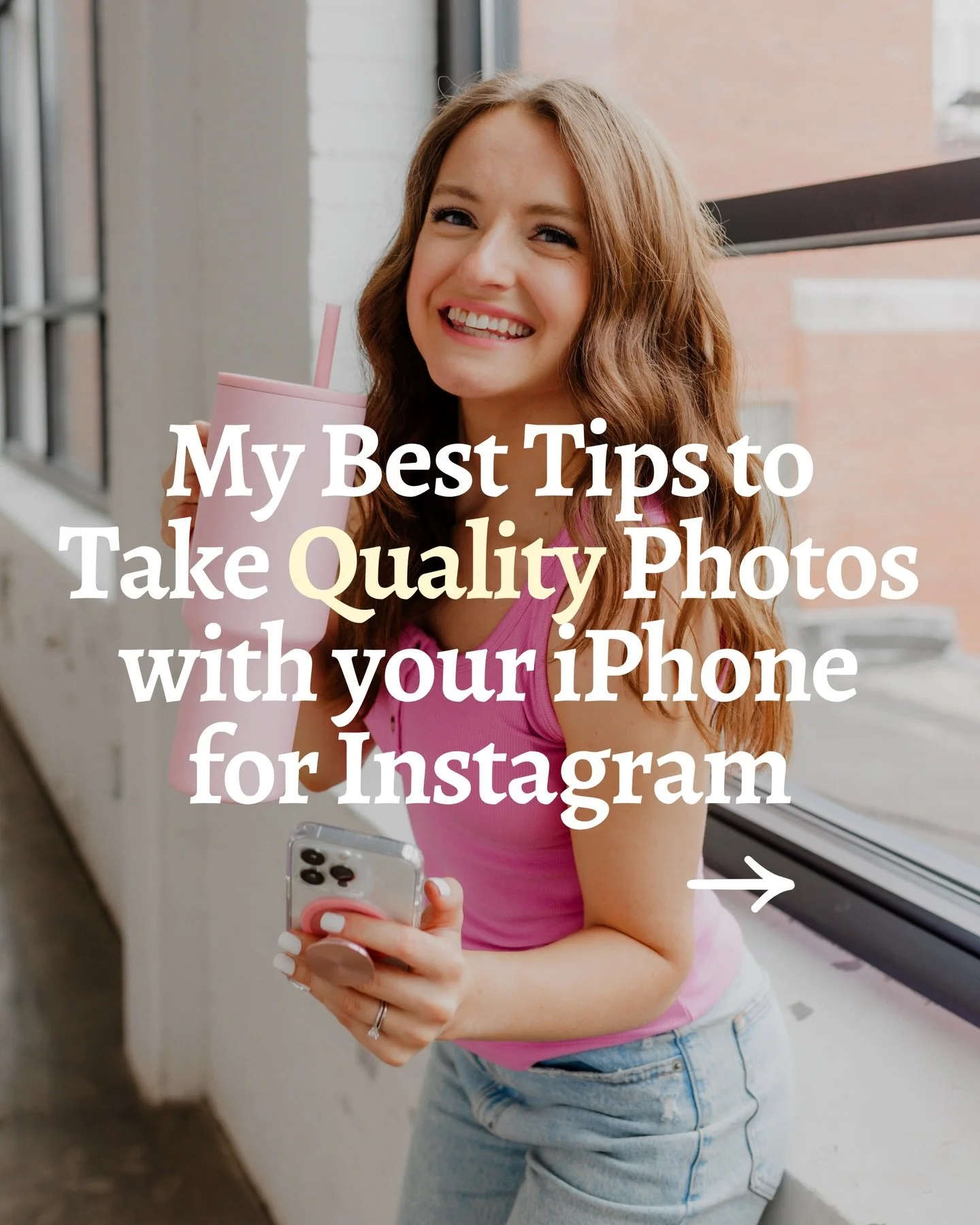 While I always recommend investing in brand photos, I also think personal iPhone content has an important place in your marketing. 

If you&rsquo;re sharing behind-the-scenes moments, day-to-day life, or more personal content for your business, here 