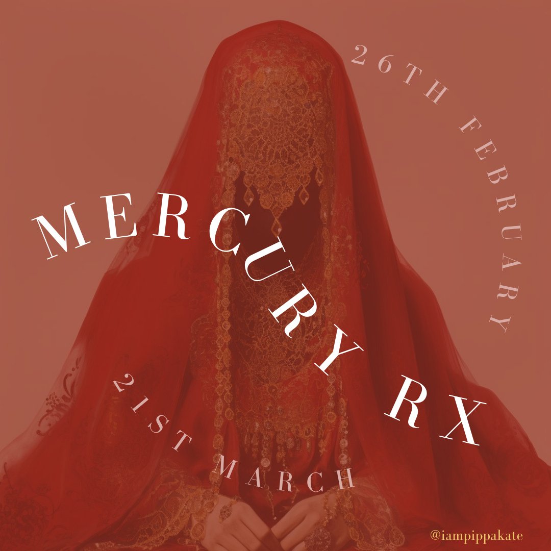 MERCURY RETROGRADE⁠
⁠
When: 26th of February - 21st of March ⁠
⁠
Mercury Retrograde will run from 26th February to 21st March entirely in Aquarius, bringing a deep revision of how you speak your truth, stand up for what is ethical, and define your ow