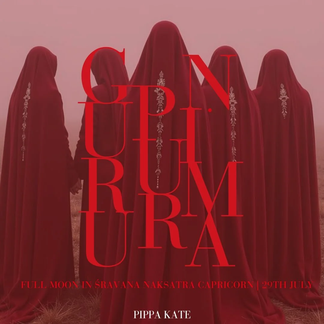 GURU PURNIMA + FULL MOON ŚRAVAŅA

When: 29th July

The Full Moon on July 29th&ndash;30th holds the most sacred energy of the entire year, for she marks Guru Purnima. The Moon which calls for us to honour our teachers, Guru, and, those who have blazed