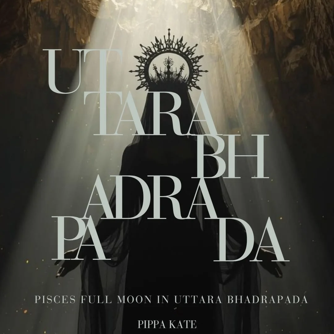 UTTARA BHĀDRAPADĀ FULL MOON 

When: 26th - 27th of September

This Full Moon in Pisces the about the creation of new foundations in your life. 

The last 18 months can have been challenging your stability, and even had you feeling like you were falli