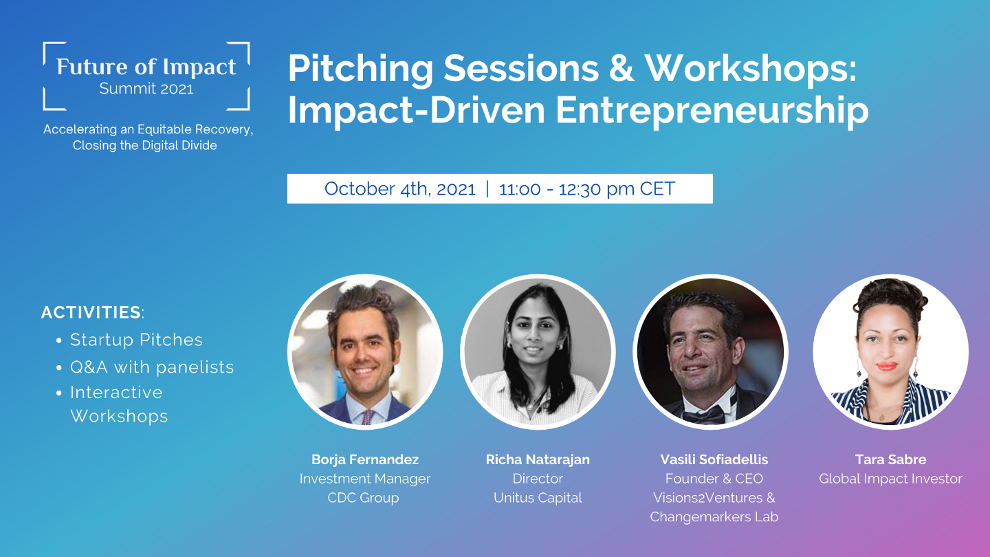 Pitching Session &amp; Workshops