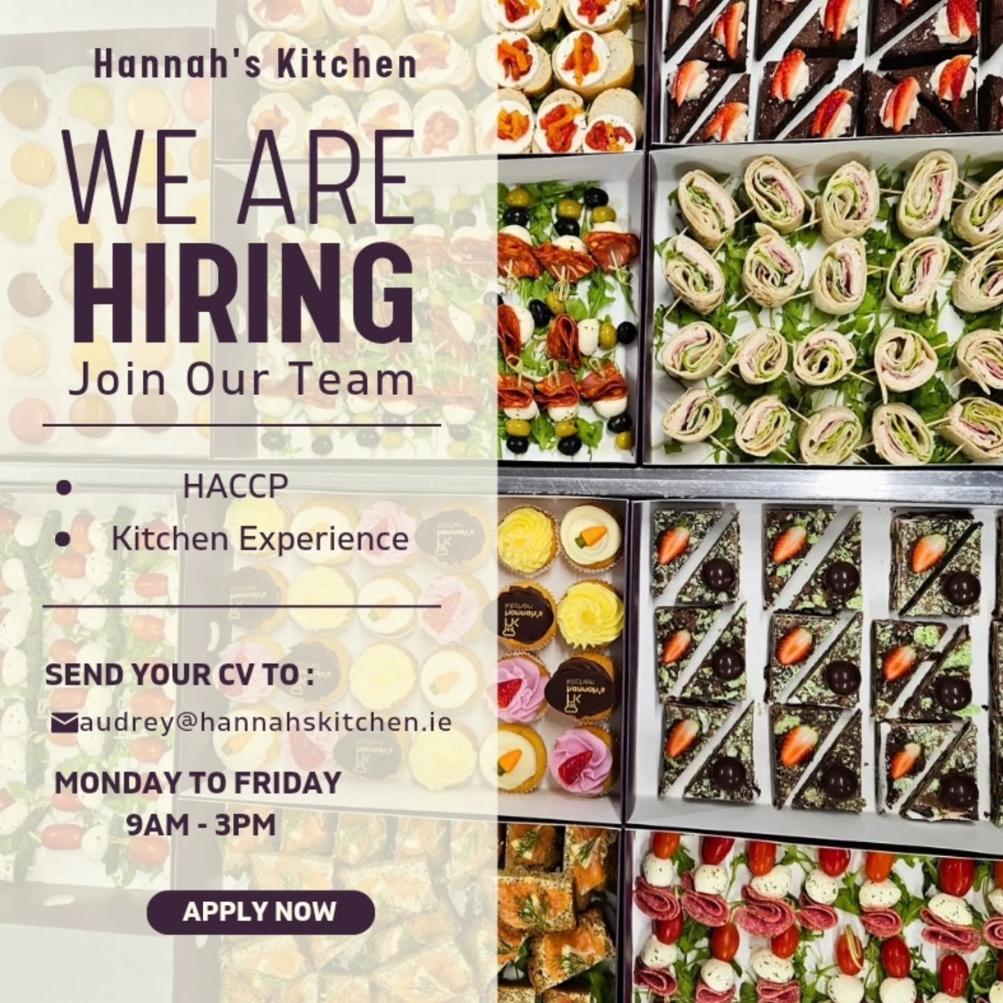 🌟 **We're Hiring!** 🌟

Join our team in Ballincollig! We&rsquo;re looking for a **Kitchen Assistant** to help us create amazing dishes and keep our kitchen running smoothly. If you're passionate about food, hard-working, and ready to be part of a g