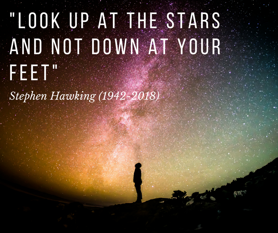 Look Up At The Stars And Not Down At Your Feet Nysno Web Design Social Media