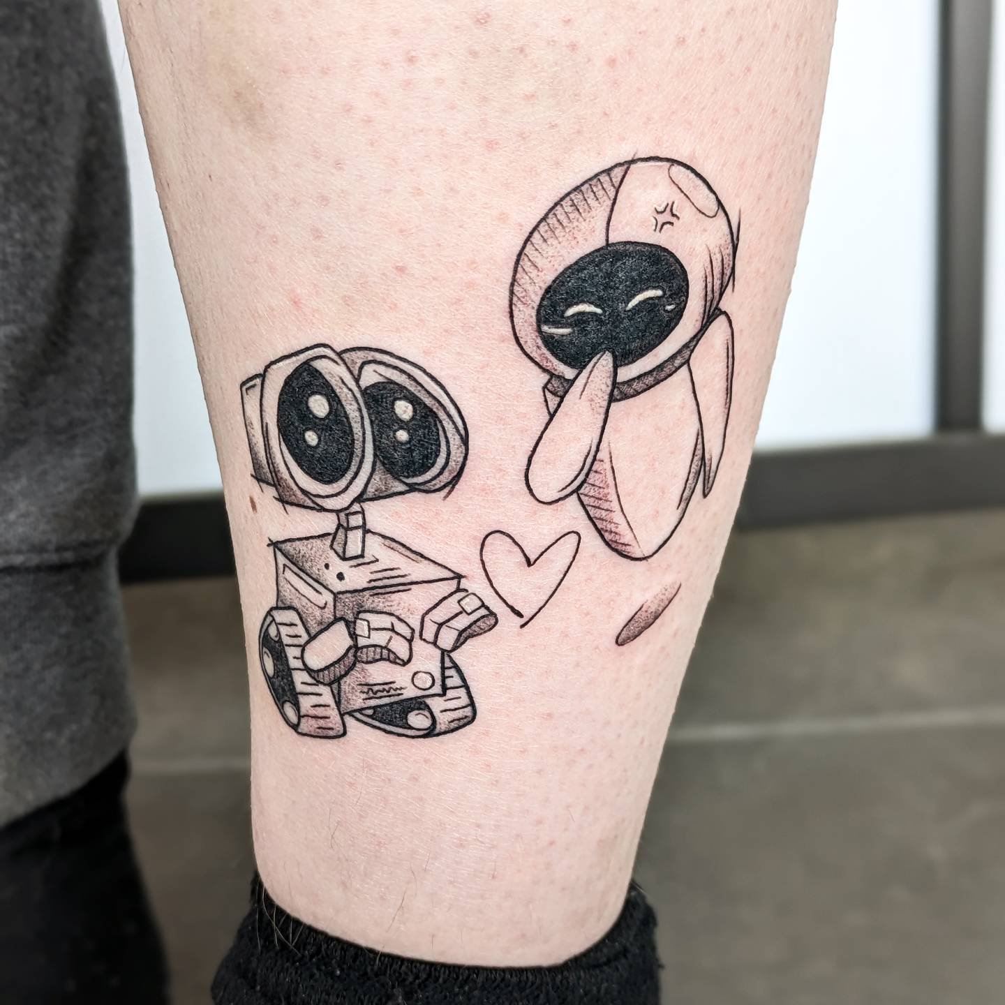 Wall-E and Eve made for Harriet this afternoon. 
Thanks so much pal!

&bull;&bull;&bull;&bull;&bull;&bull;&bull;&bull;&bull;&bull;&bull;&bull;&bull;&bull;&bull;&bull;&bull;&bull;&bull;&bull;&bull;&bull;&bull;&bull;

#tattoomanchester #manchestertatto