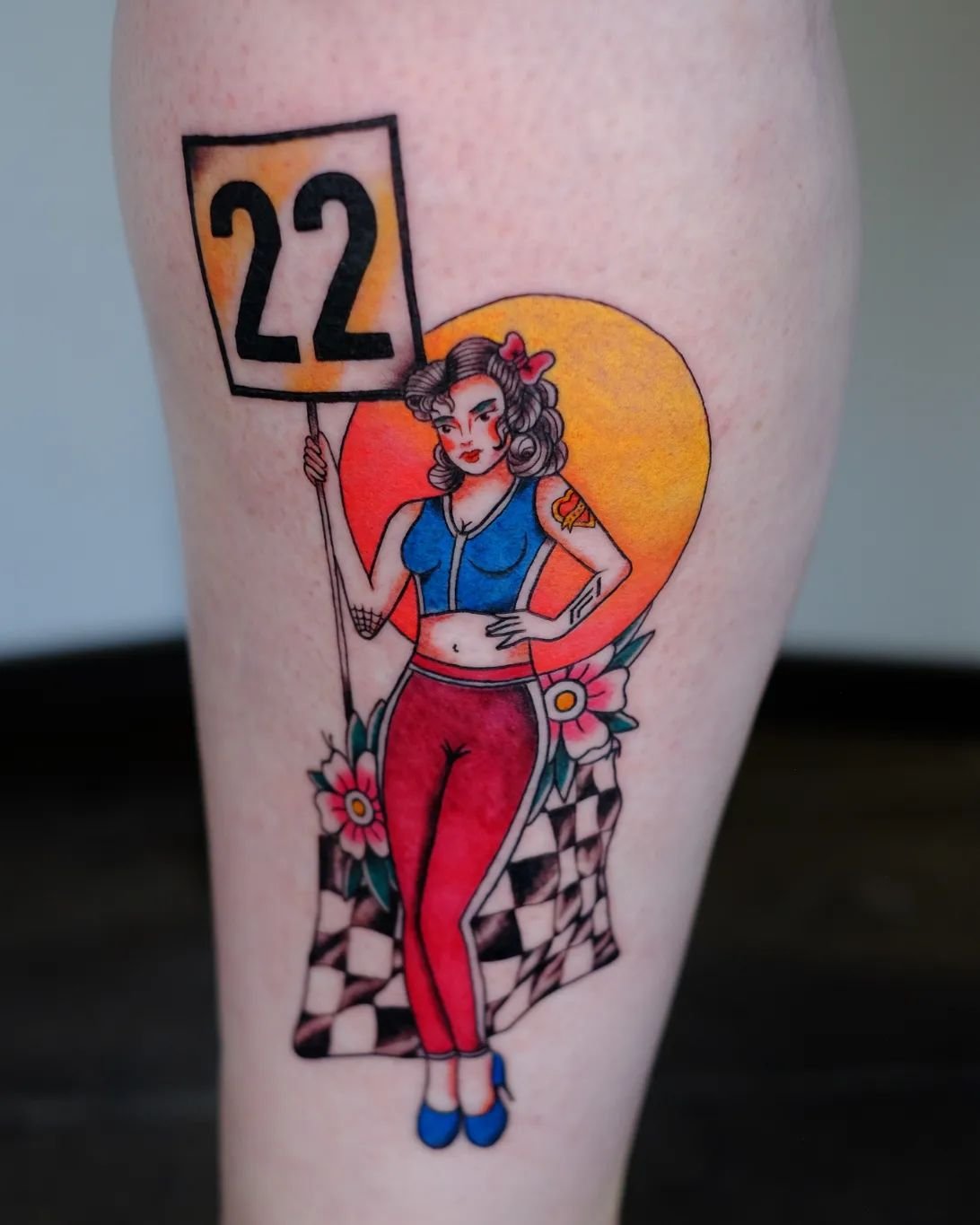 F1 gridgirl pin up made today for Lindsay, complete with Jenson Buttons driver number 🏎️💨🏁

By @rachjackson.tattoo

&bull;&bull;&bull;&bull;&bull;&bull;&bull;&bull;&bull;&bull;&bull;&bull;&bull;&bull;&bull;&bull;&bull;&bull;&bull;&bull;&bull;&bull