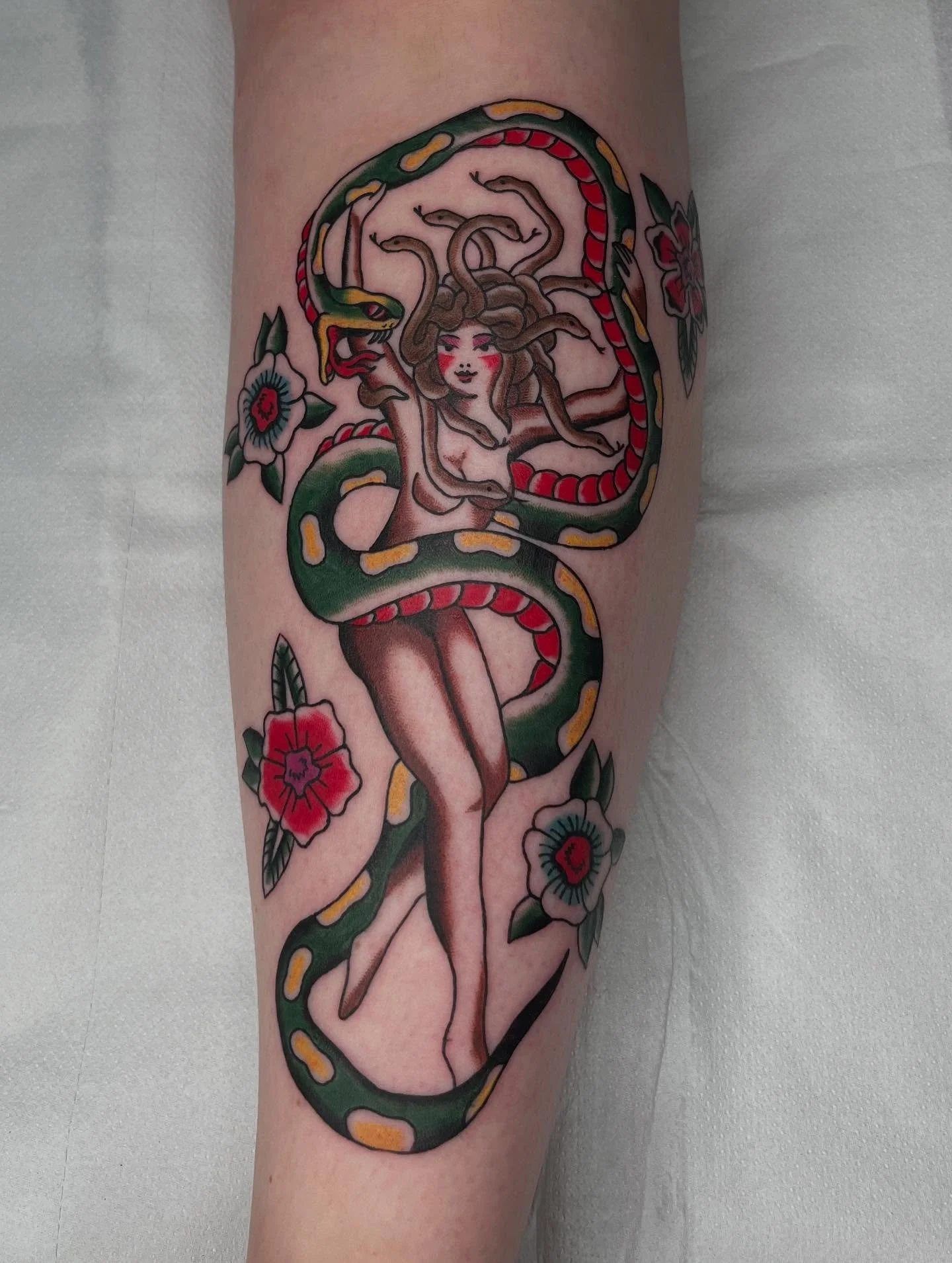 Medusa made by @isobelrileytattoo