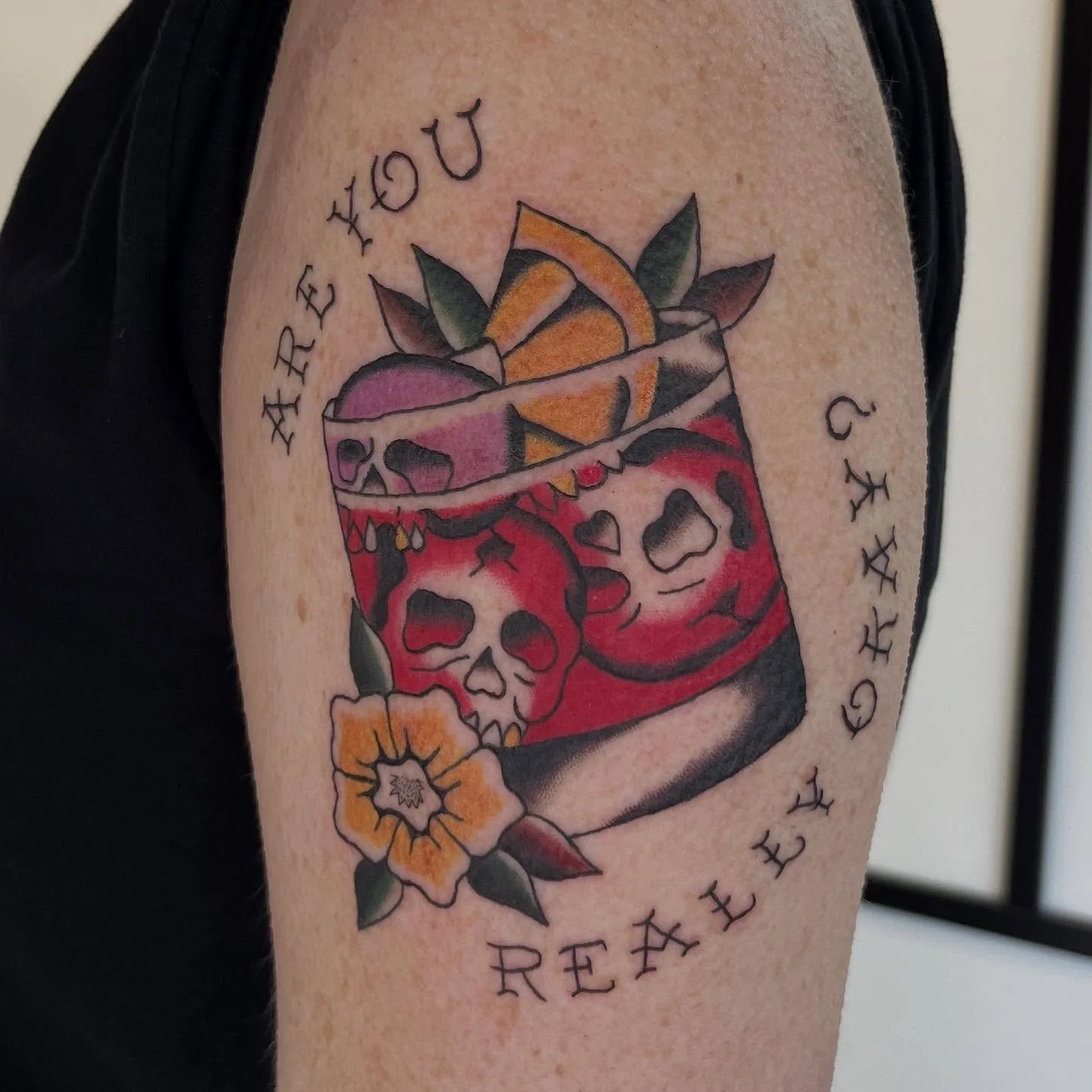 Sleep token tat made yesterday, thanks Rosie!

#tradtattoo #americantraditionaltattoo #americantrad #traditional #traditionaltattooing #traditionalflashtattoo #tattoomanchester #manchestertattoo #manchestertattooist #manchestertattooartist #mancheste