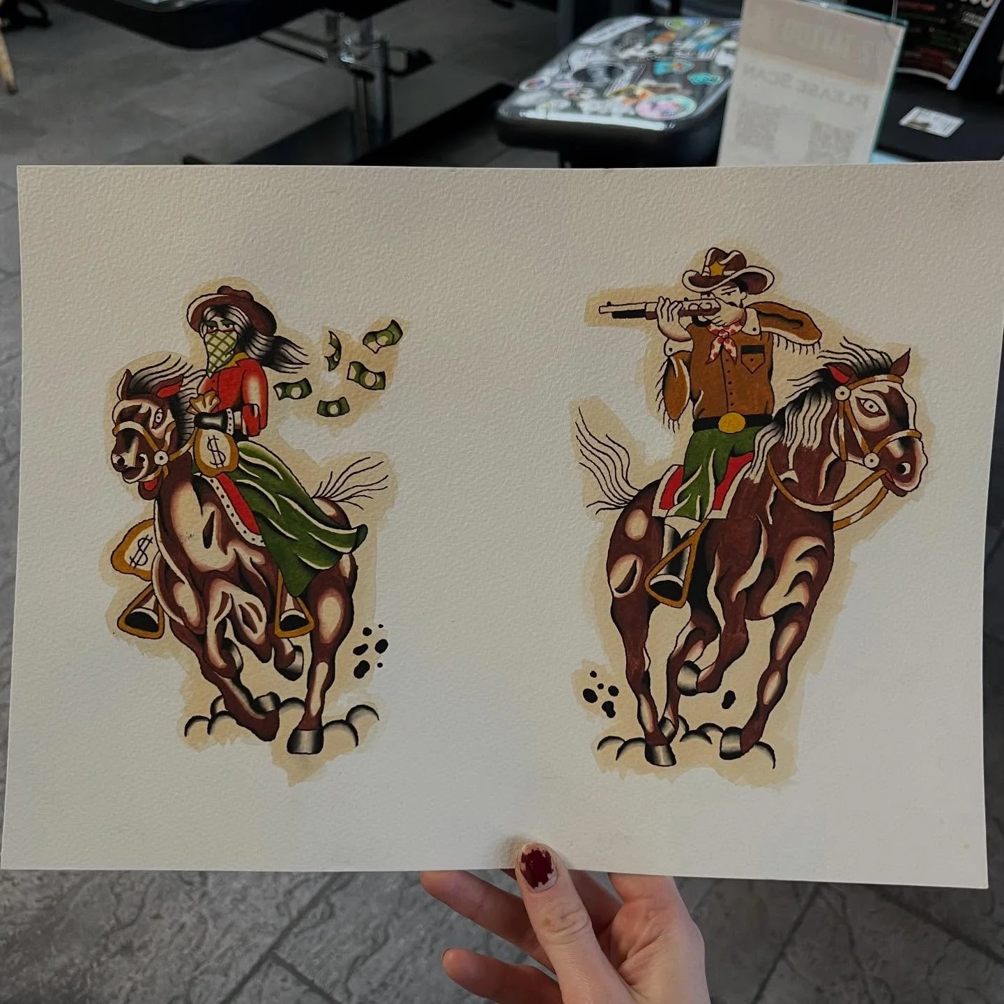 Cowboy and bandit both available to be tattooed
Would look super cool as a pair, major discounts if you book in for both!
Perfect for backs of legs/ either side of chest 

#manchestertattooist #manchestertattooartist #manchestertradtattoos #tradtatto