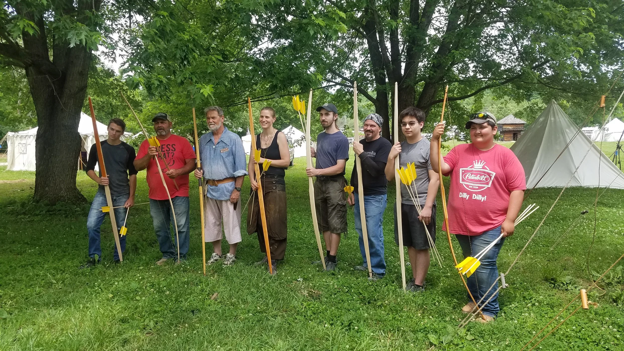 Longbow and Arrow Construction Class at the September National Championships - 2019