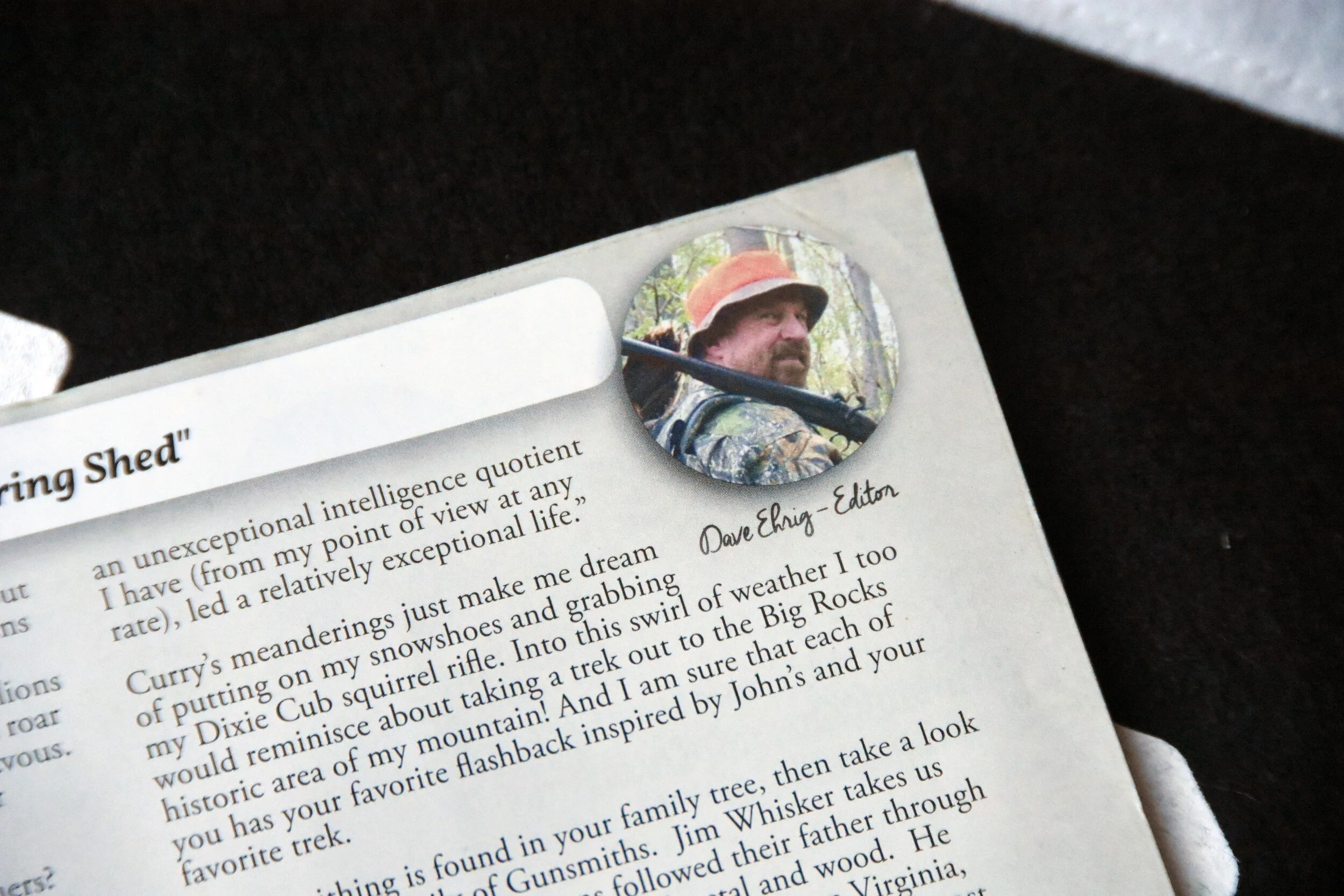 Letter from the Editor, Muzzle Blasts March 2021
