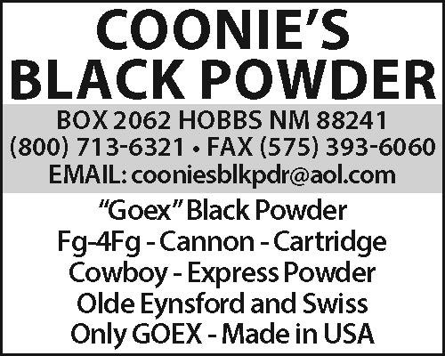 Coonie's Black Powder