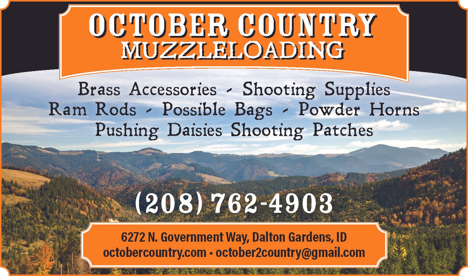 October Country Muzzleloading