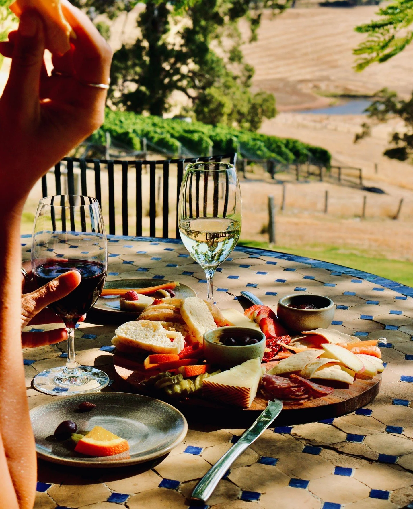 Cheese, wine, and sunshine the perfect Sunday pairing ☀️🧀🍷⁠
⁠
.⁠
.⁠
.⁠
.⁠
.⁠
#greendoorwines #fergusonvalley #discoverfergusonvalley #bungeo #bunburygeographe #winemakersofgeographe #justanotherdayinwa #australiassw #australias_southwest #westernau
