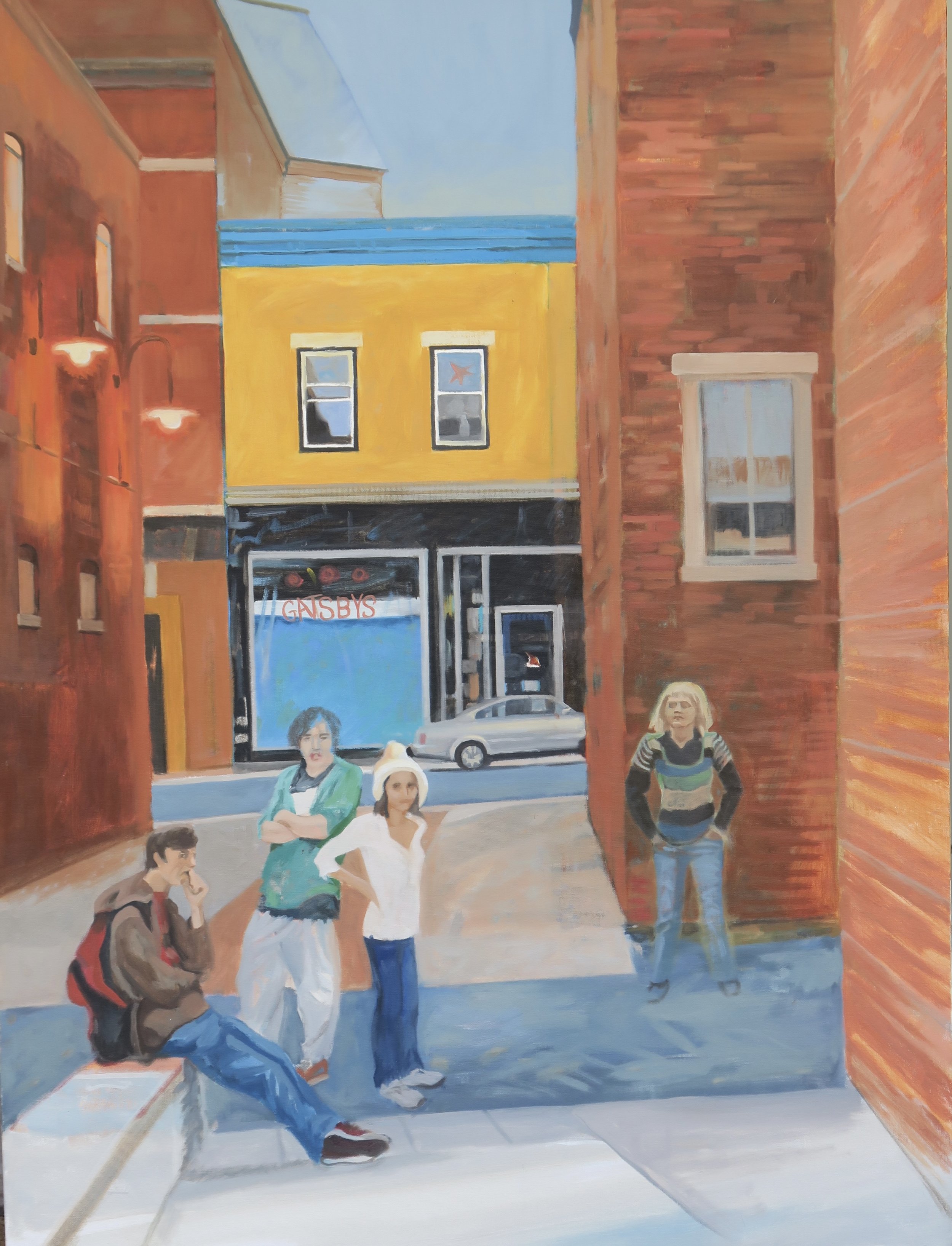 Triplex Alley oil on canvas 30” x 40”
