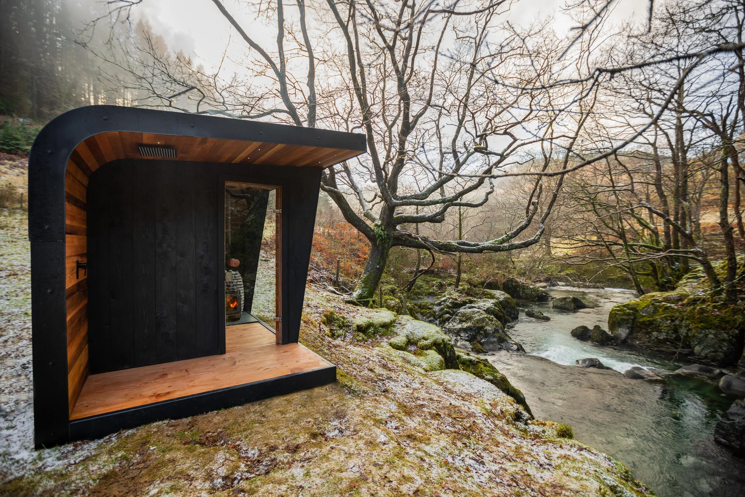 Aire+ Contemporary Outdoor Sauna — Heartwood Saunas