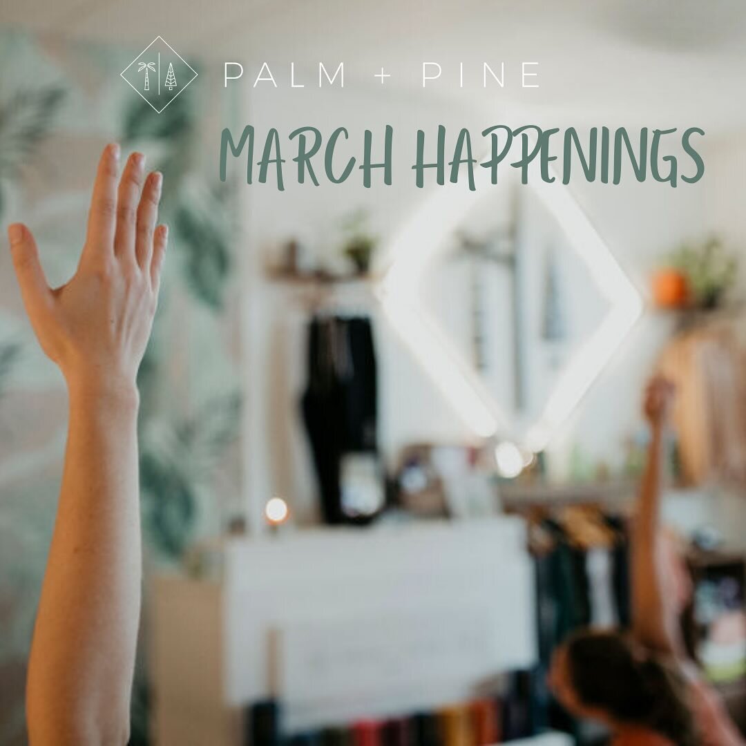 There are a lot of opportunities to Move, Connect, Reflect, + Grow this month at PALM + PINE. 🌿

Which happening are you most looking forward to this month? 
🌮🧘⚡️💫🌿🌀👨&zwj;👧📿

#yoga #palmandpine #community #connect #growth #reflect #move #lac