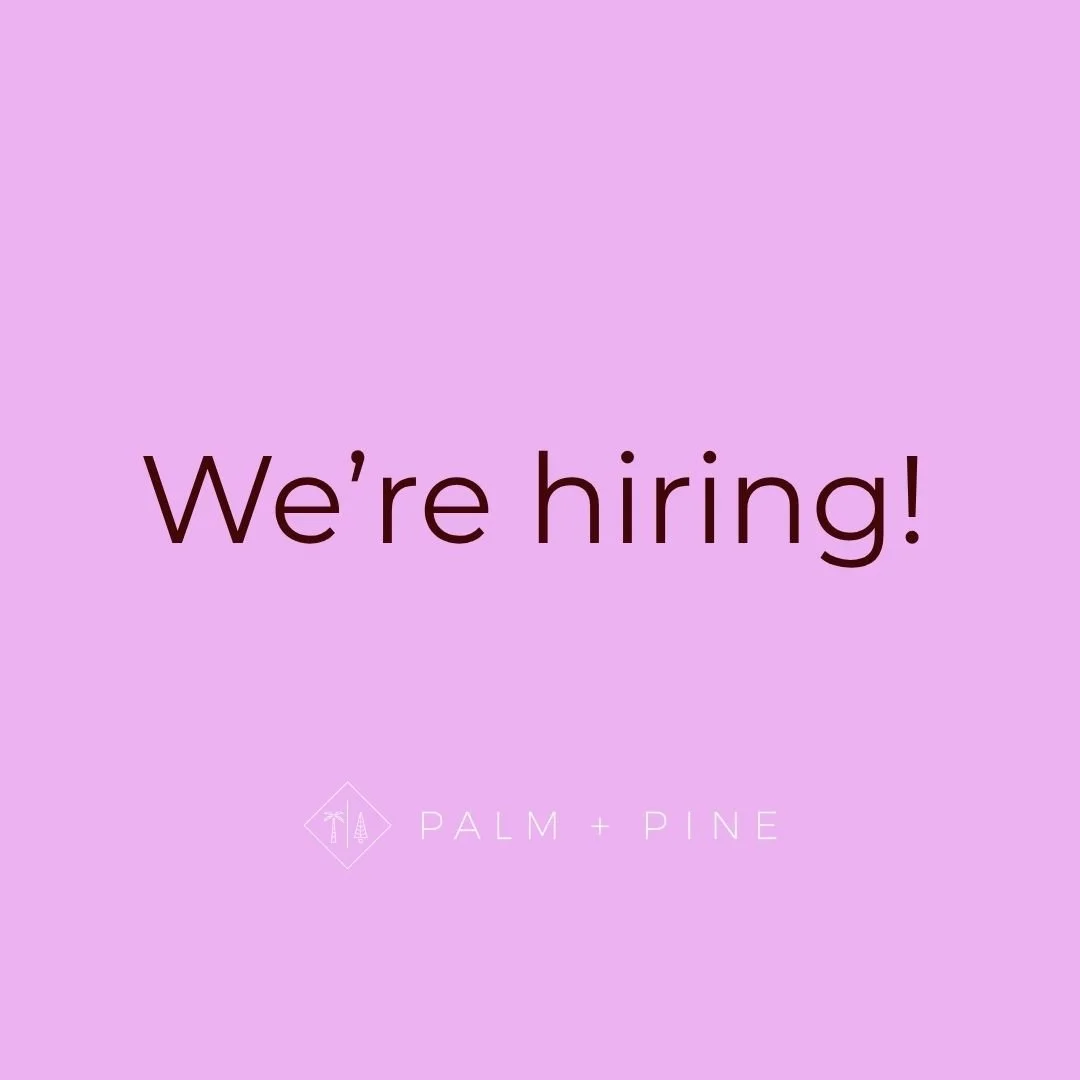 Dig the idea of joining a small team with big-hearted people who take their responsibilities seriously but not themselves? We’ve got two part-time roles open for two people who are dedicated, passionate, and love PALM + PINE.
▪Marketing Lead &