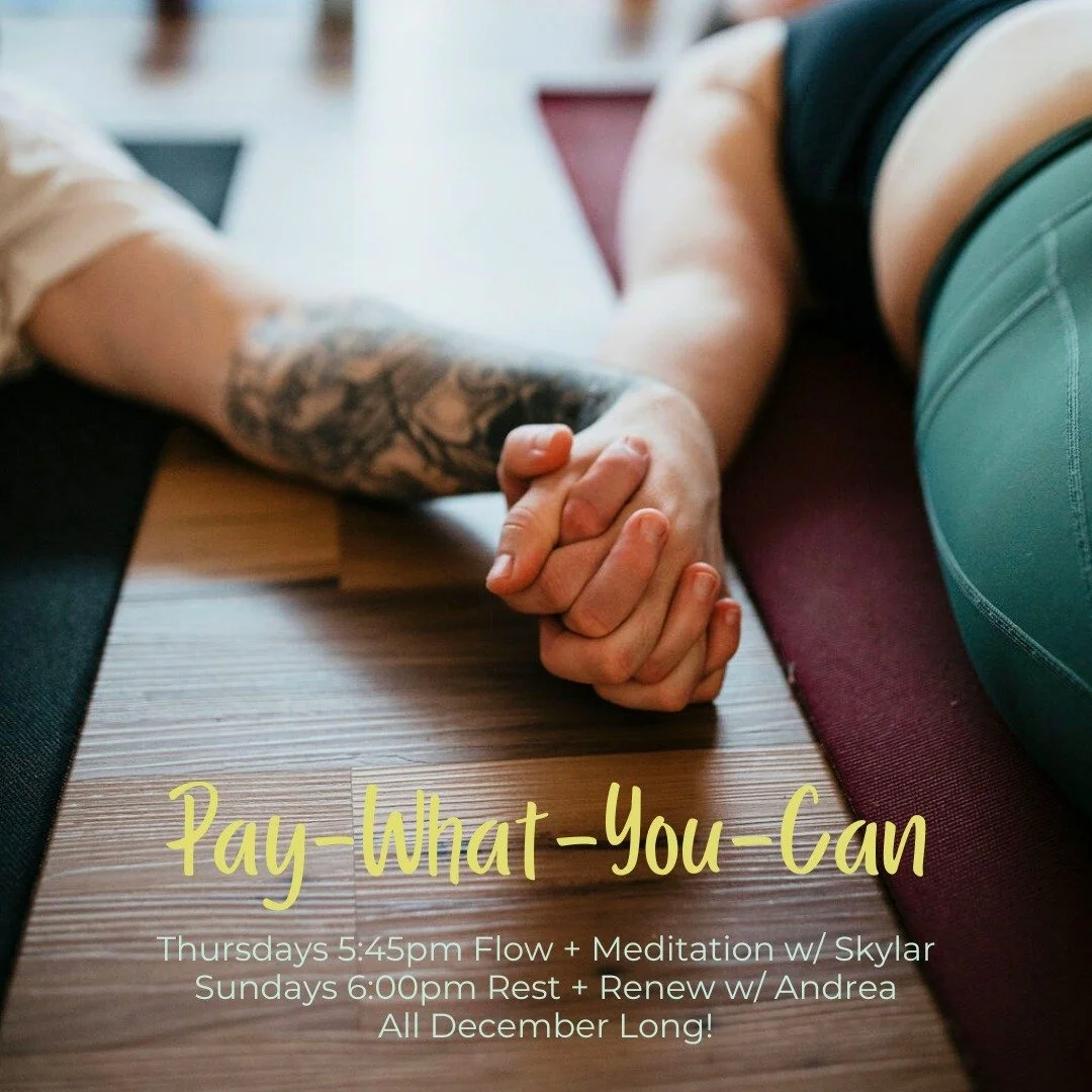 A practice that meets you exactly where you are. Each week, we highlight classes where you choose your rate and every dollar supports our scholarship fund, helping others find their way to the mat.

It&rsquo;s a simple, powerful reminder of what comm
