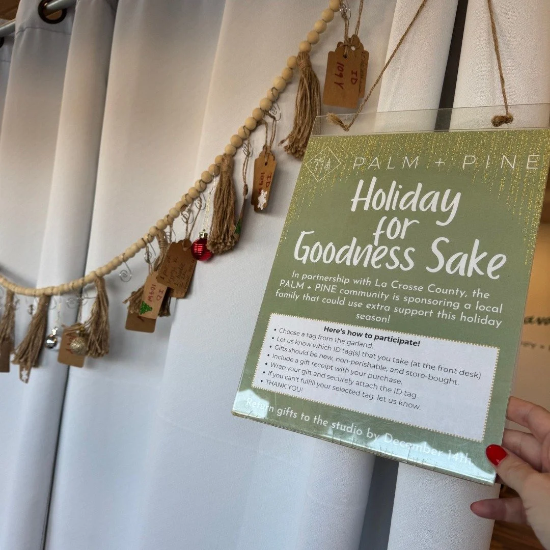 This season, we&rsquo;re partnering with La Crosse County to support local families who could use a little extra care and comfort. Our Giving Tree is now up in the studio, filled with tags representing real needs within our community.

If you&rsquo;r