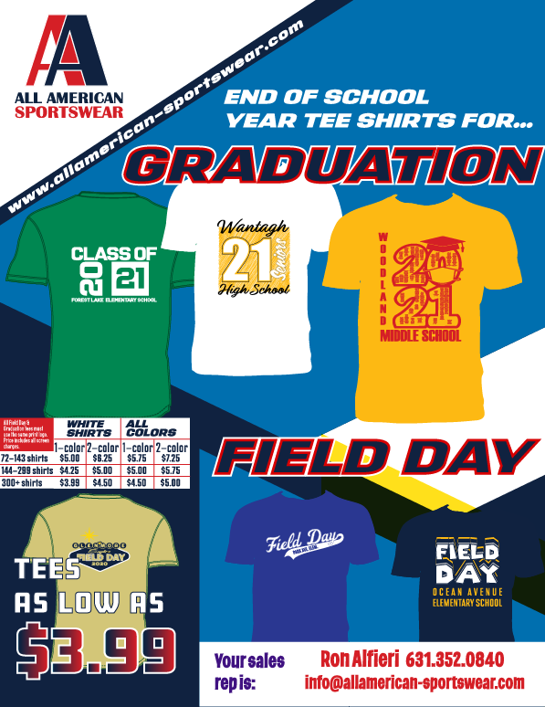 GRADUATION/FIELD DAY TEES