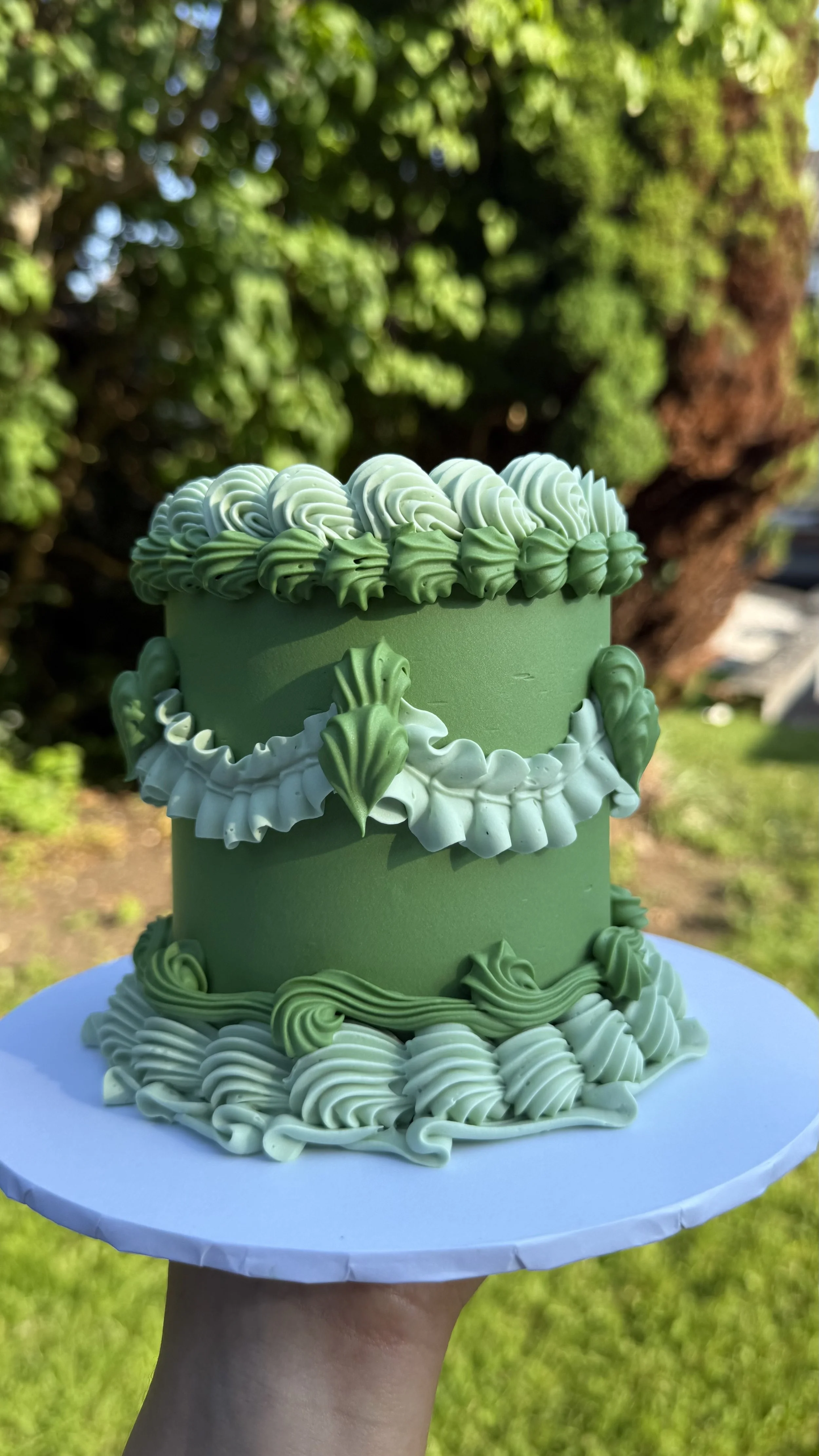 Vintage Piped Celebration Cake